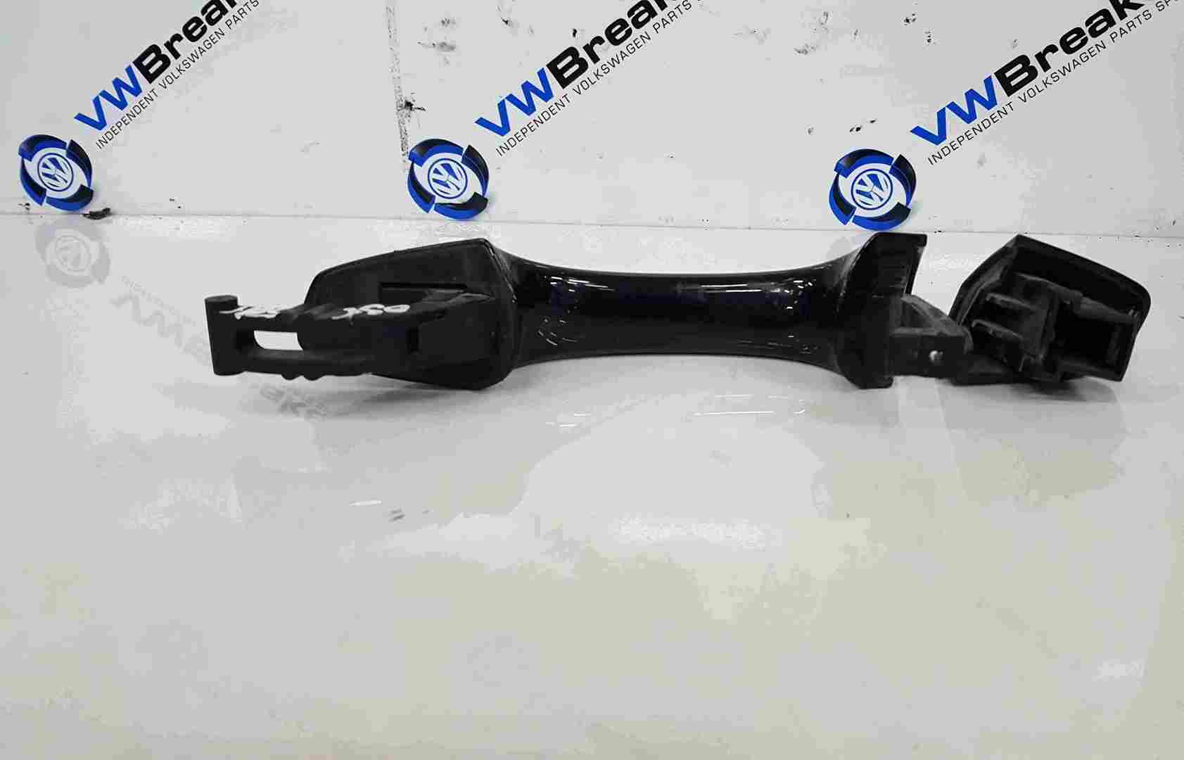 Volkswagen Golf MK7 2012-2017 Drivers OSR Rear Exterior Door Handle Black Lc9x