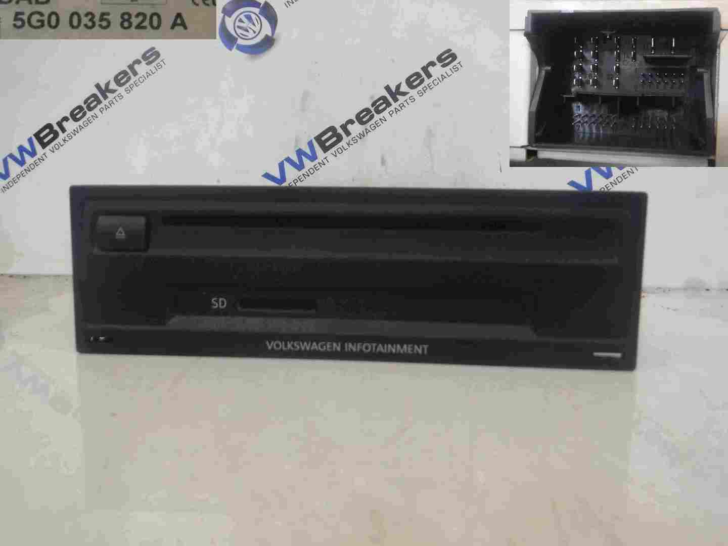 Volkswagen Golf MK7 2012-2017 Infotainment Cd Head Unit System 5G0035820A
