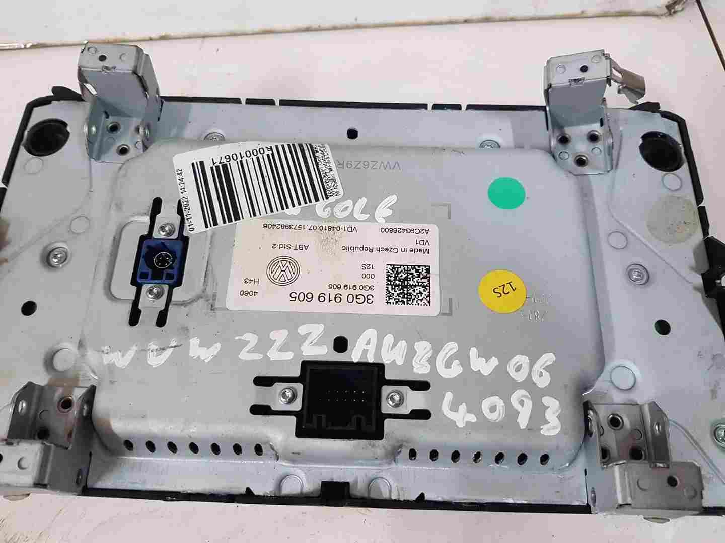 Volkswagen Golf MK7 2012-2017 Infotainment Radio Media Display Screen Unit