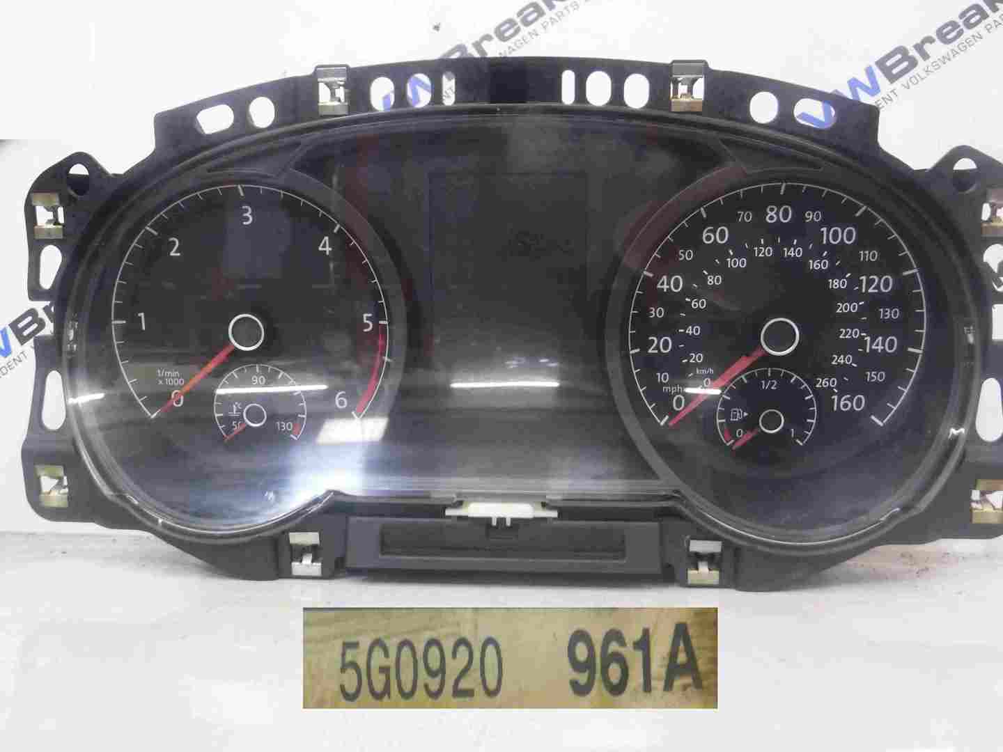Volkswagen Golf MK7 2012-2017 Instrment Dashboard Panel Clocks 5G0920961A