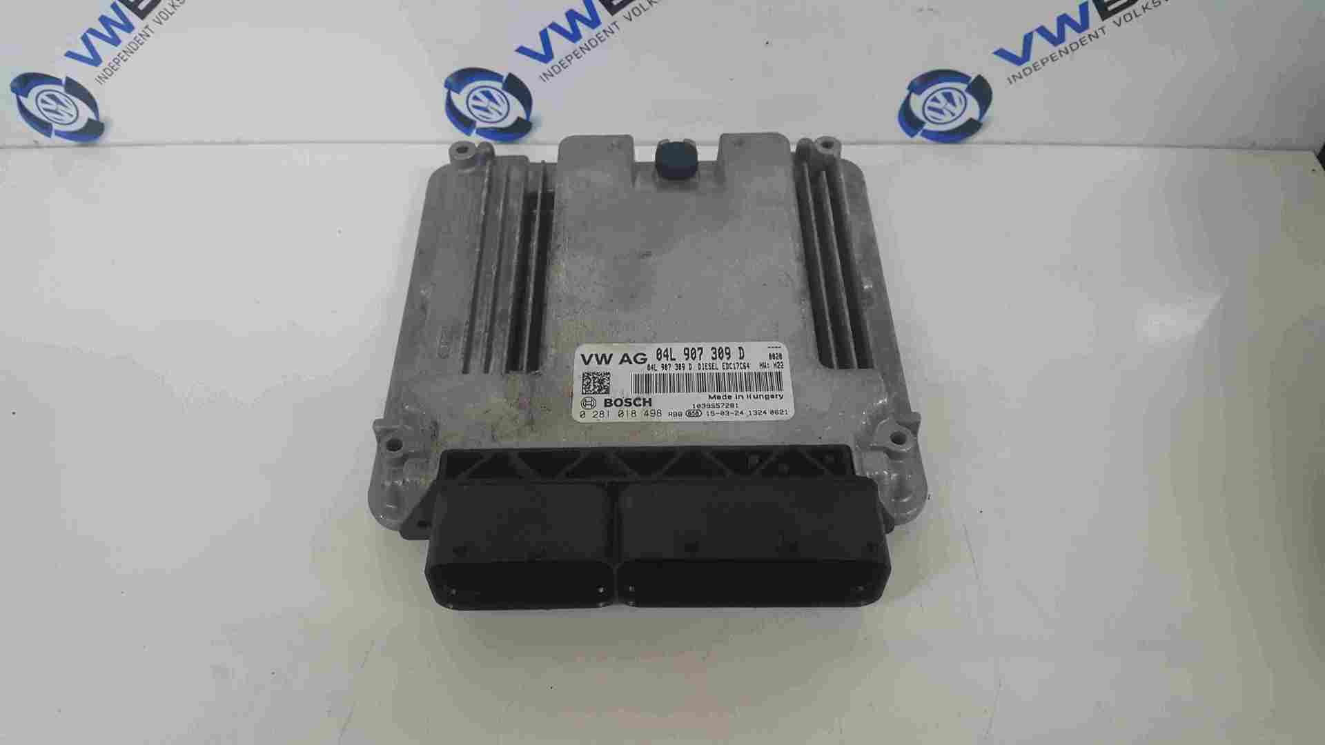 Volkswagen Golf MK7 Audi A3 2012-2017 2.0 TDi Engine Control Unit ECU 04L907309D