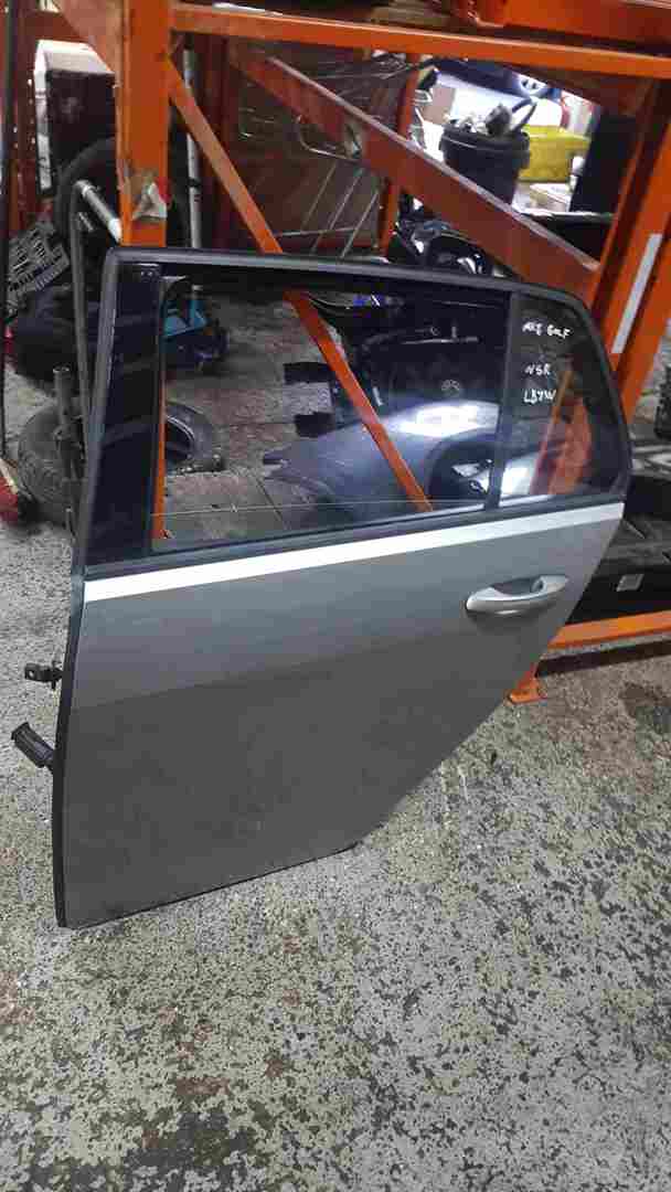 Volkswagen Golf MK7.5 2017-2020 Passenger NSR Rear Door Silver Grey LB7W