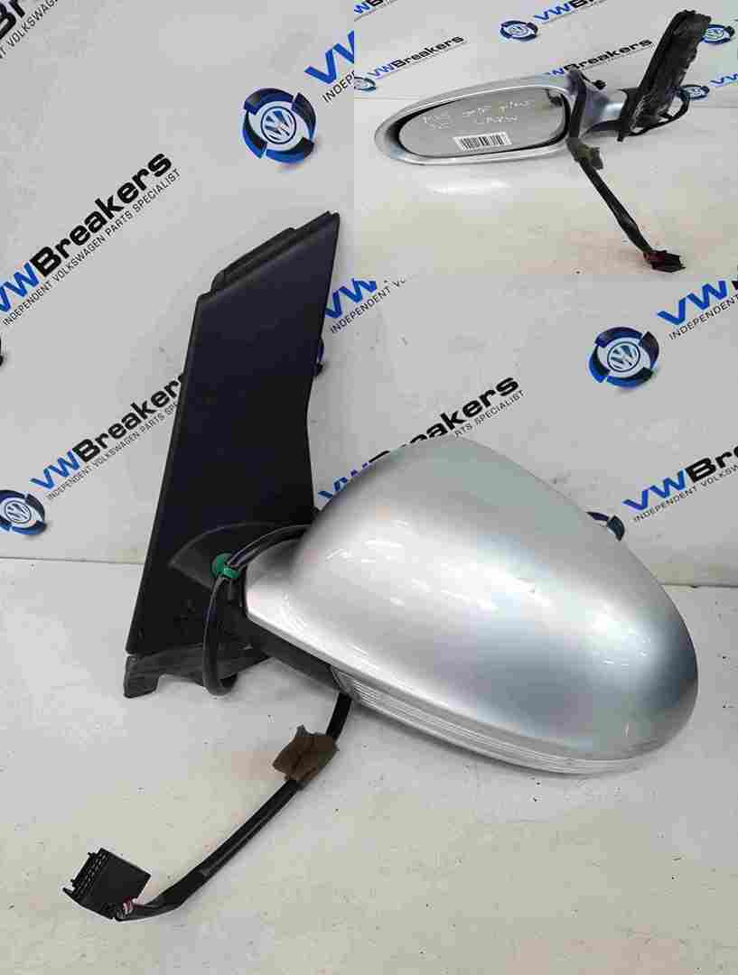 Volkswagen Golf Plus 2003-2009 Passenger NS Wing Mirror Silver LA7W