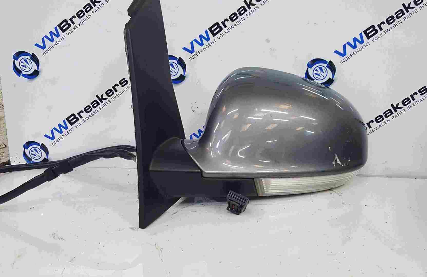 Volkswagen Golf Plus MK5 2003-2009 Passenger NS Wing Mirror Grey LA7T