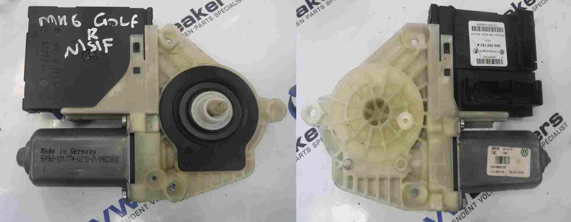 Volkswagen Golf R 2009-2012 R Line Passenger NSF Front Window Motor