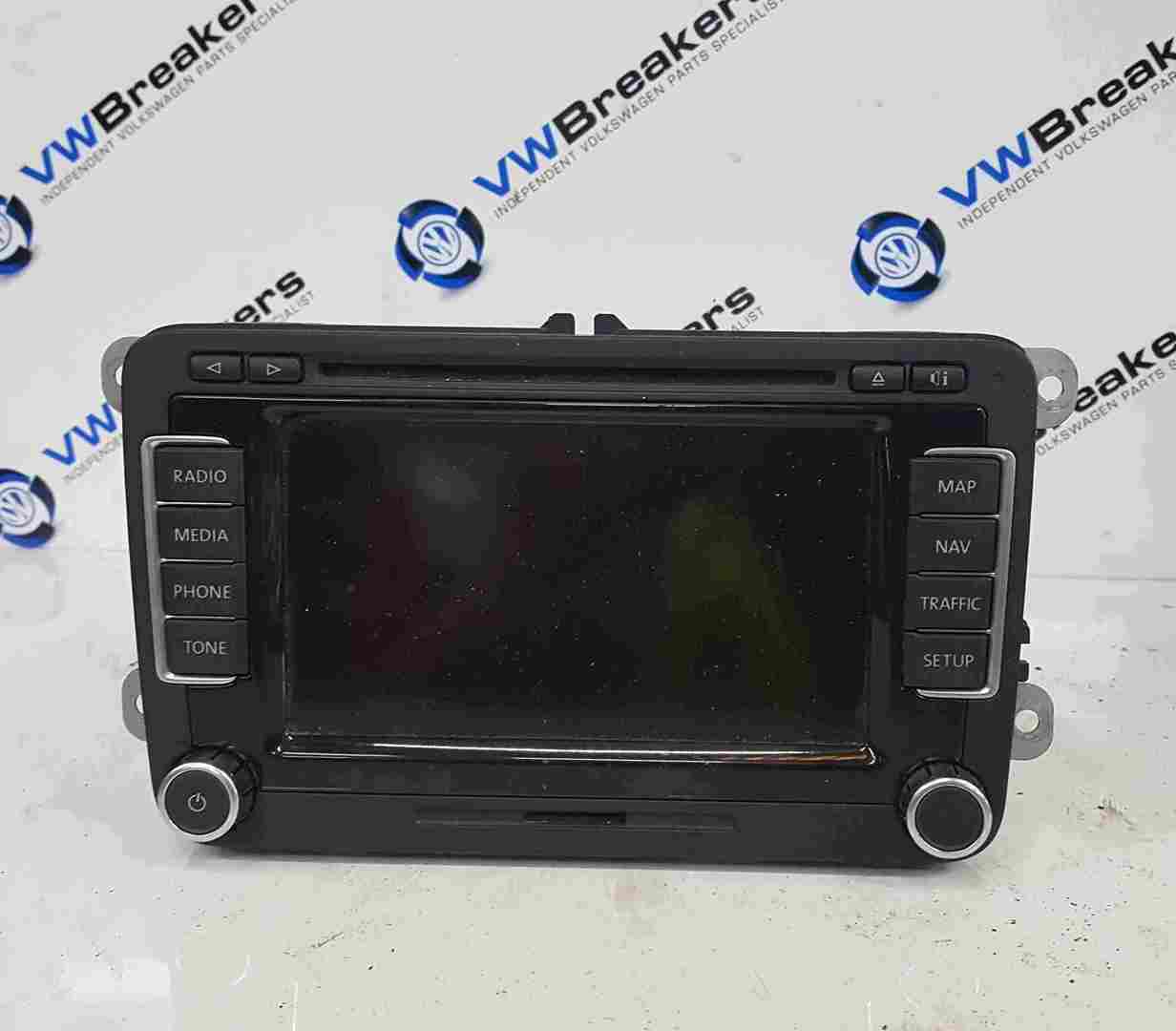 Volkswagen Golf 2003-2009 Radio Cd Player Sat Nav Unit + Code 1T0035680