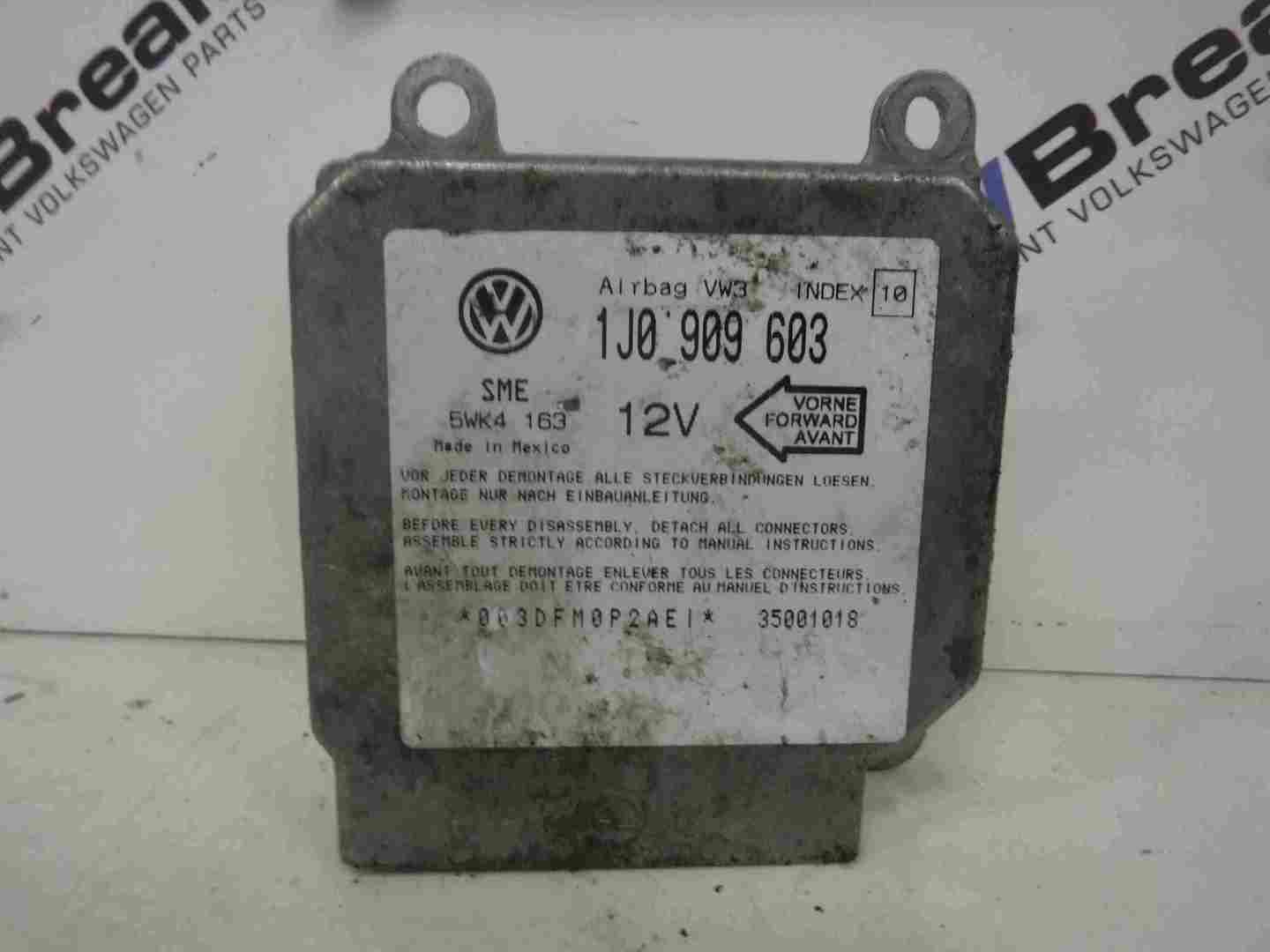Volkswagen Lupo 1998-2005 Airbag ECU Control Module 1J0909603