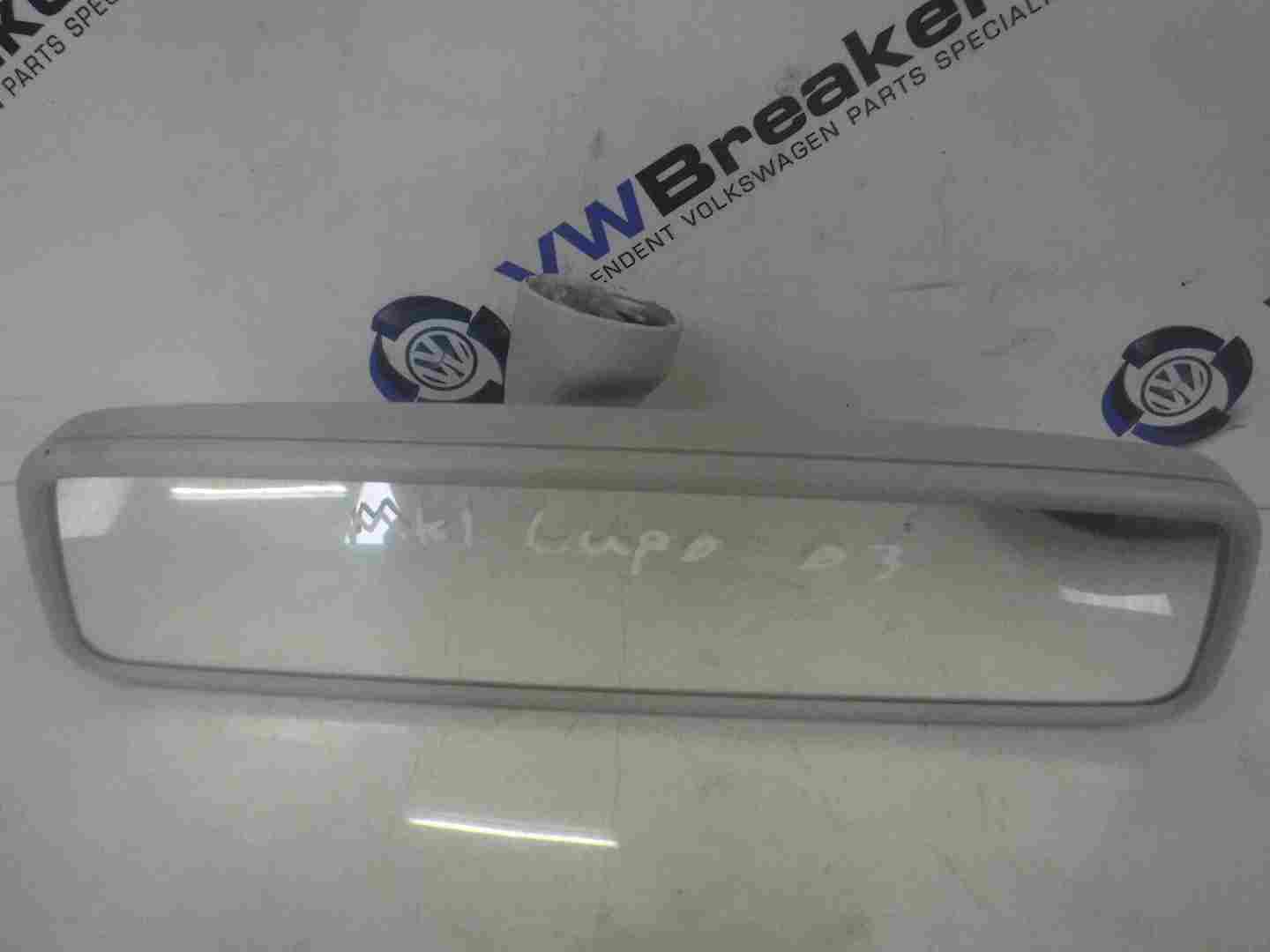 Volkswagen Lupo 1998-2005 Rear View Mirror Cream