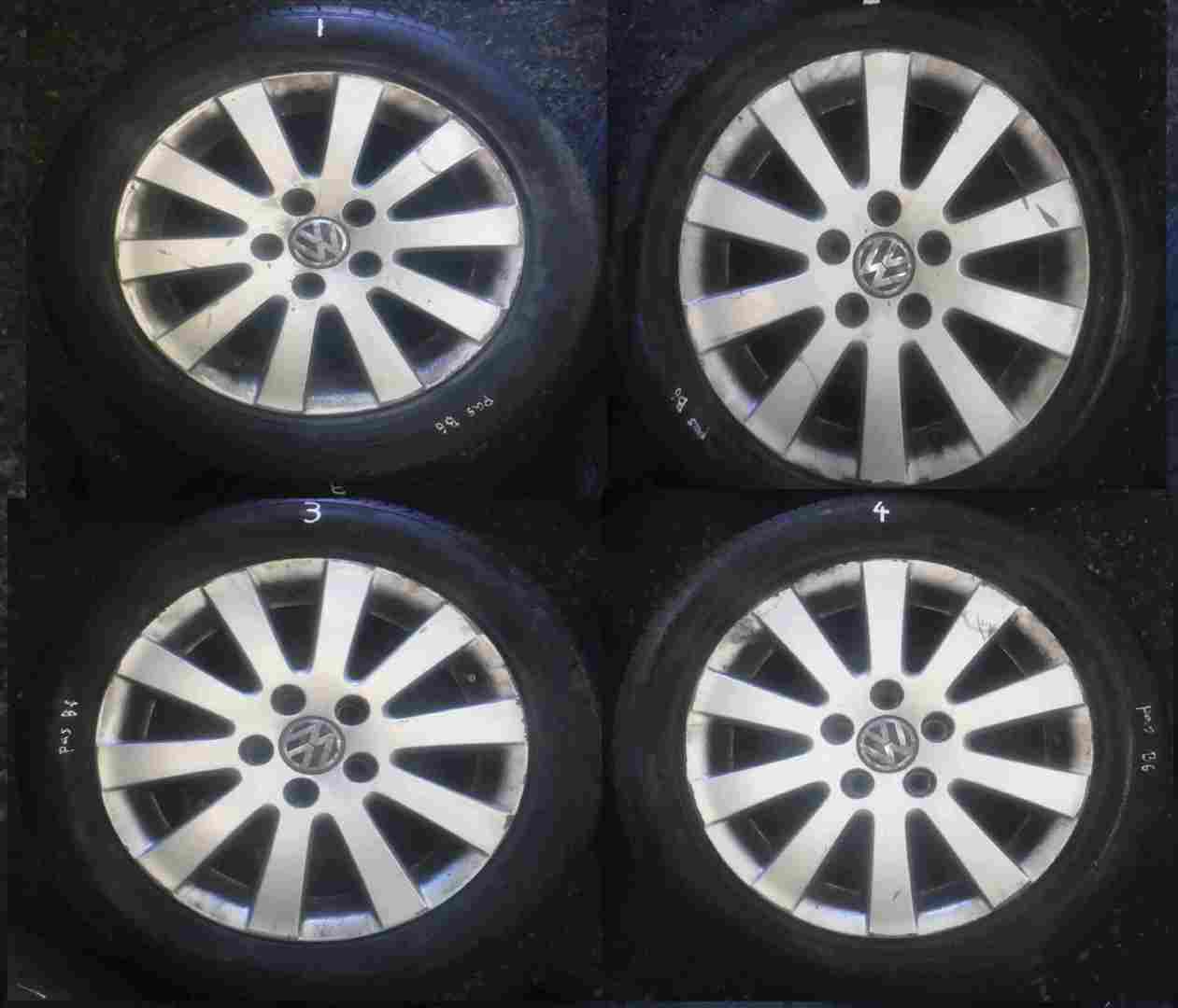 Volkswagen Passat B6 2005-2010 Borbet Alloy Wheels Set X4 16inch 4/5
