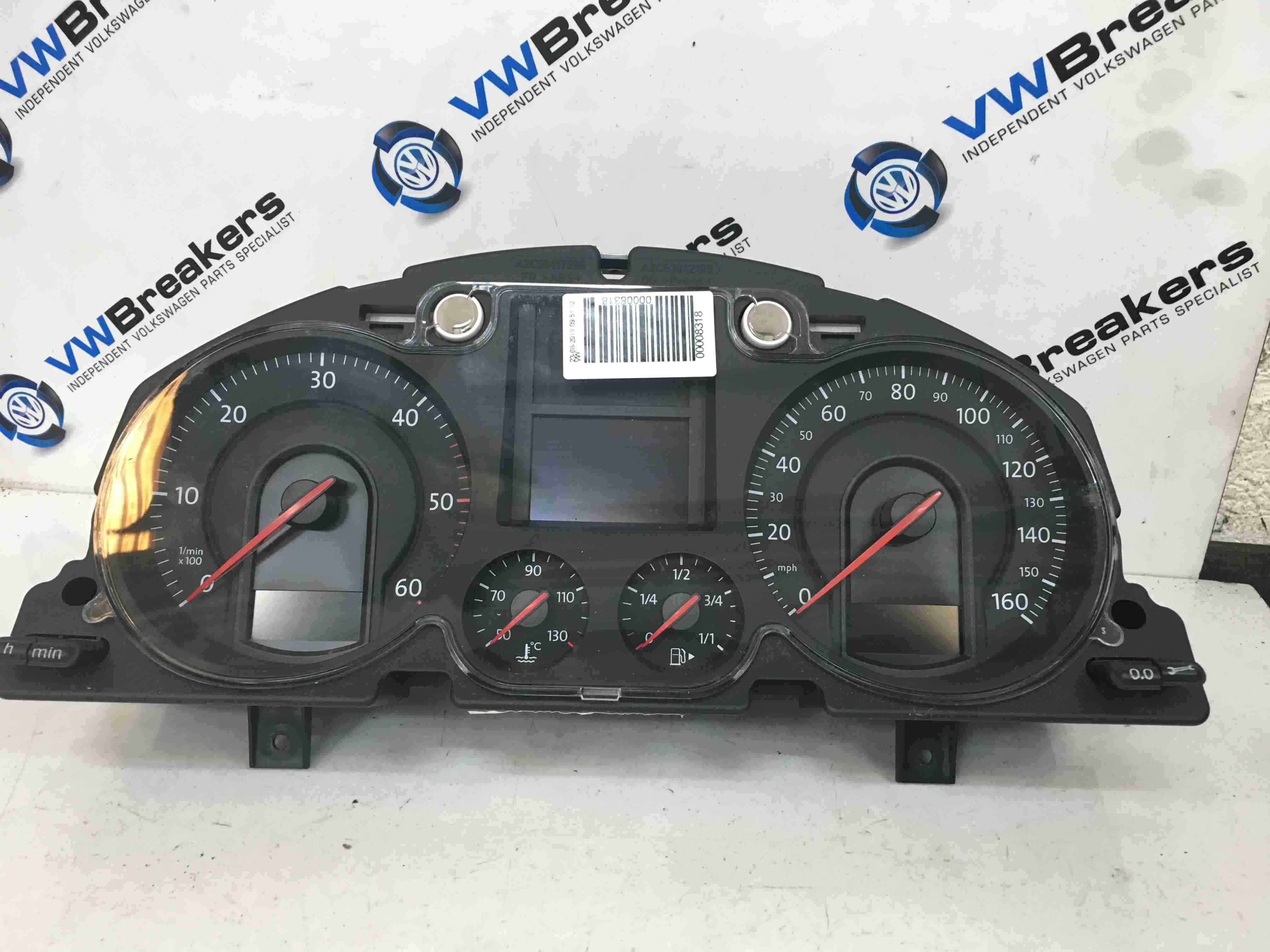 Volkswagen Passat B6 2005-2010 Instrument Panel Dials Gauges Clocks 3C0920960H