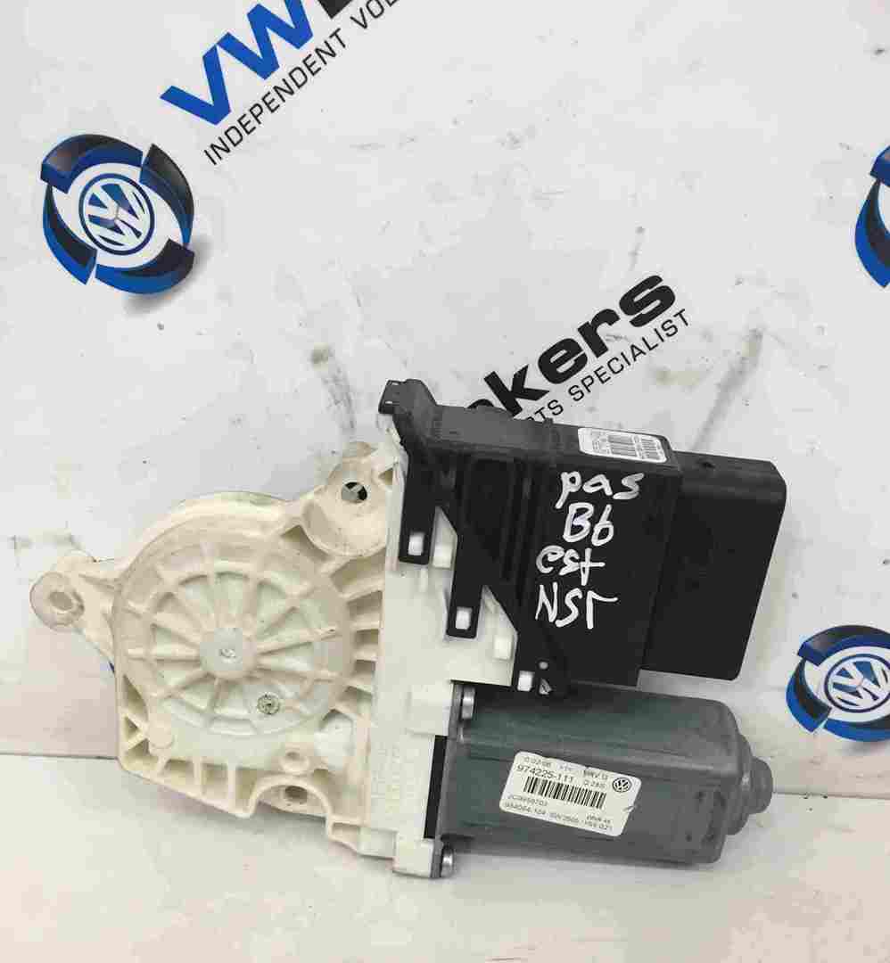 Volkswagen Passat B6 2005-2010 Passenger NSR Rear Window Motor 3C9959703