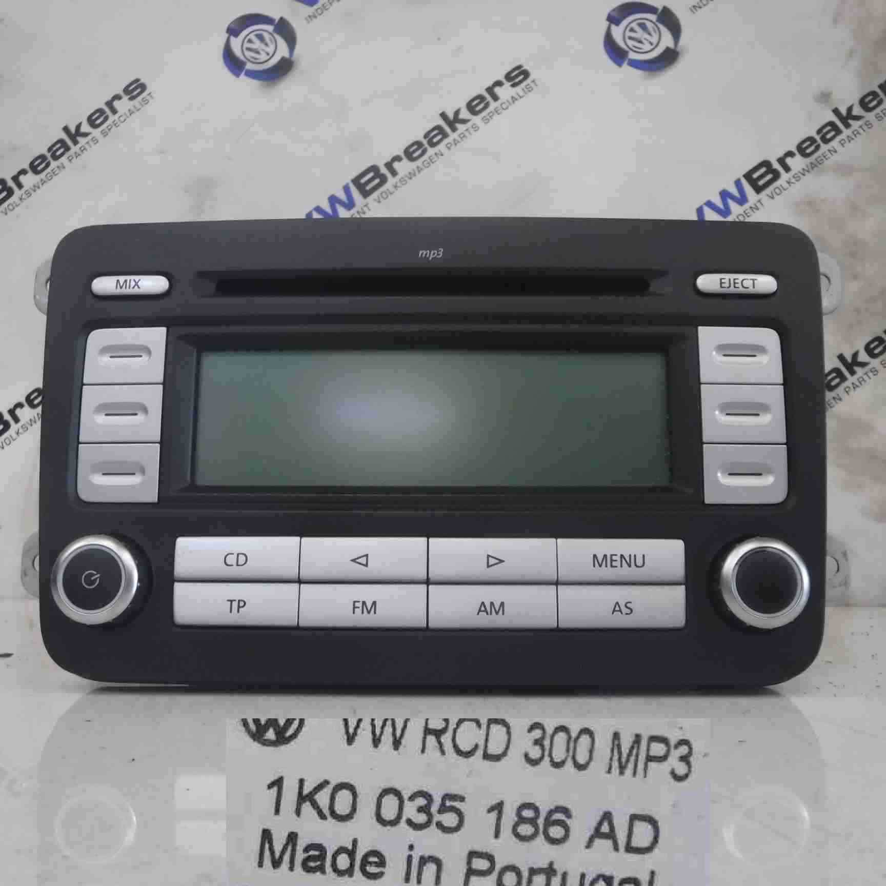 Volkswagen Passat B6 2005-2010 Radio CD Player Double Din 1K0035186AD