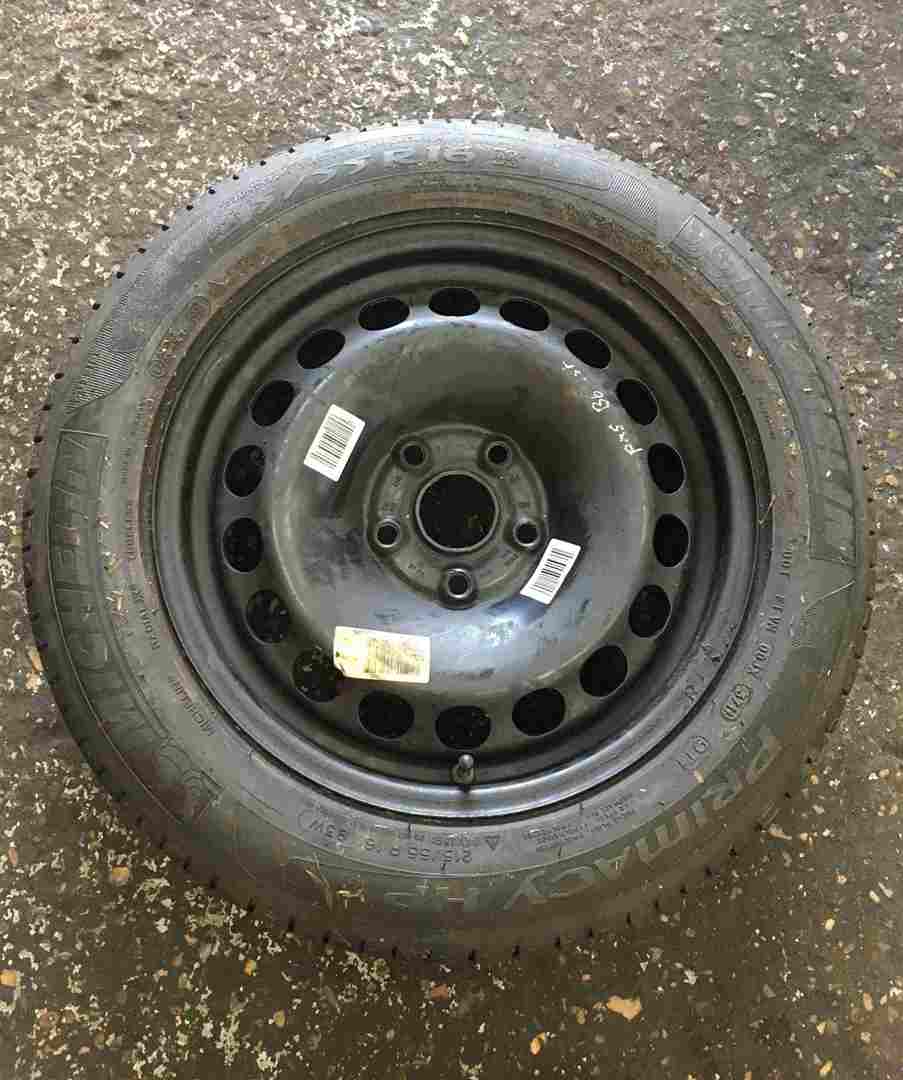 Volkswagen Passat B6 2005-2010 Steel Wheel Rim + Tyre 215 55 16 5mm Tread 4/5