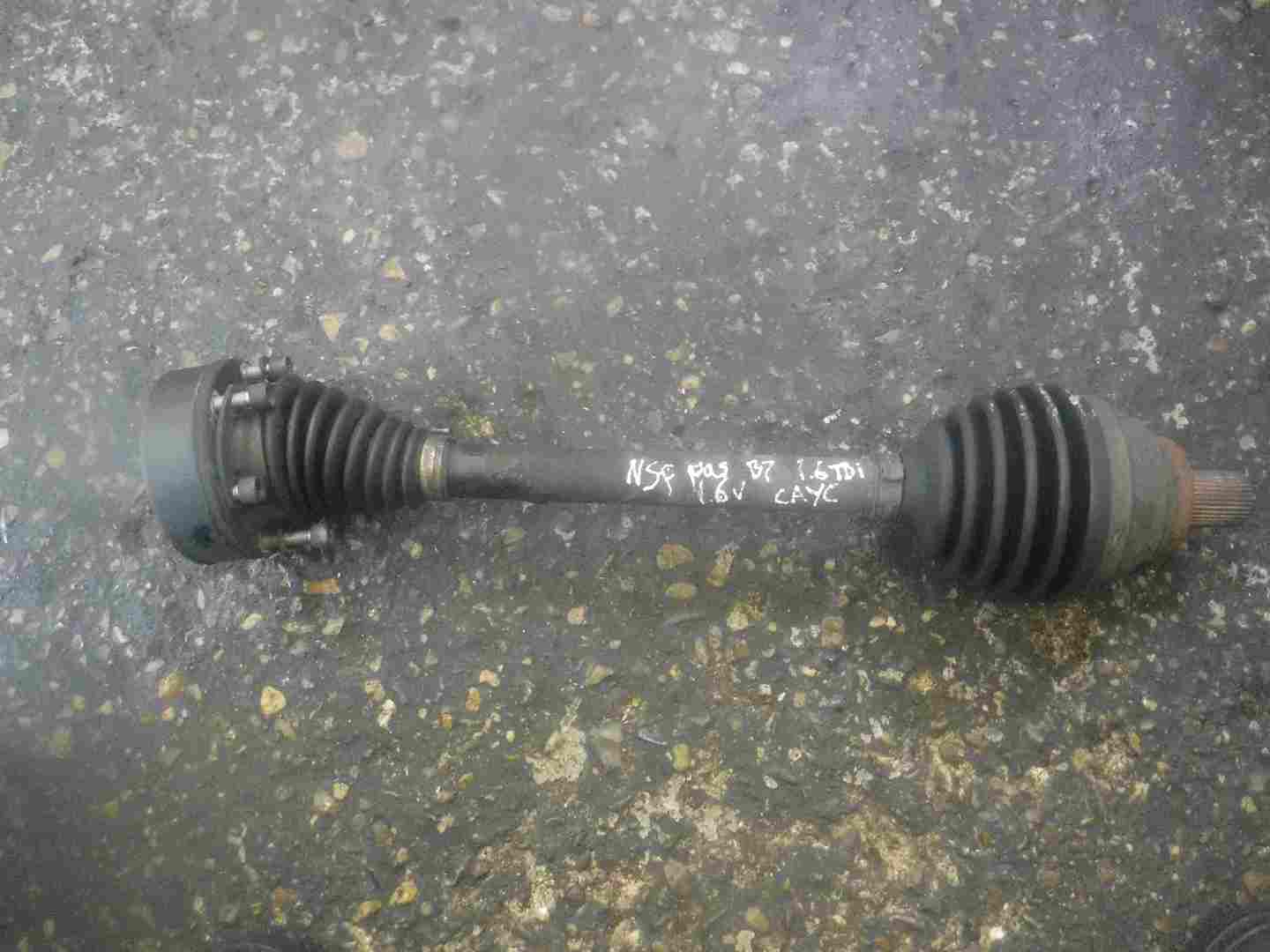 Volkswagen Passat B7 2010-2015 1.6 TDi Passenger NSF Front Driveshaft CAYC