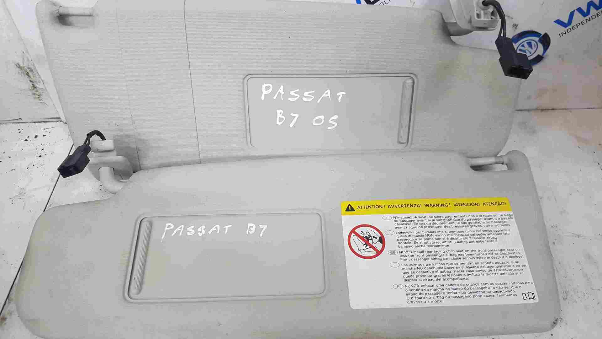 Volkswagen Passat B7 2010-2015 Sun Visor Pair