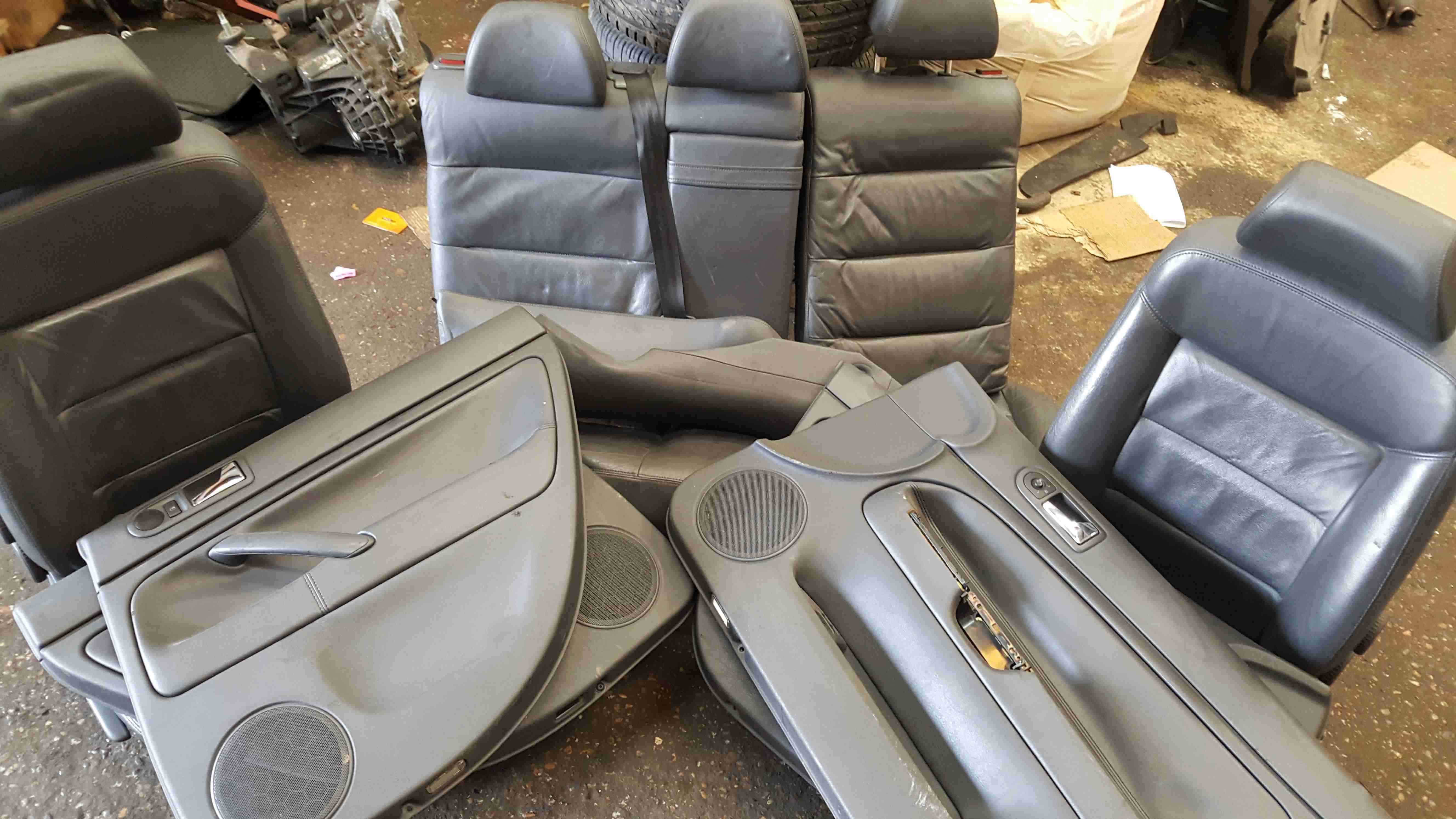Volkswagen Passat Saloon B5.5 2001-2005 Black Leather Interior Set Chairs Seats