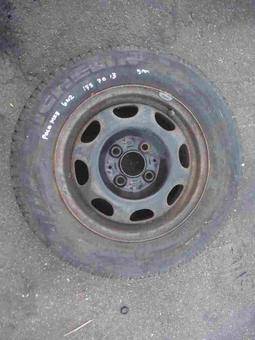 Volkswagen Polo 1999-2003 6N2 Spare Steel Wheel + Tyre 175 70 13 7mm 4/5