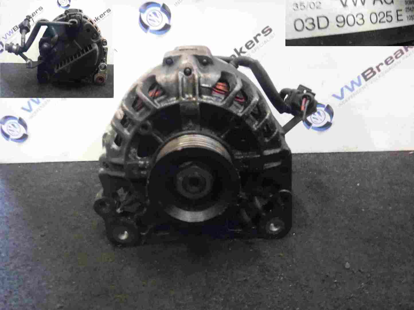 Volkswagen Polo 2003-2006 9N 1.2 12v Alternator 03D903025H 03D903925E