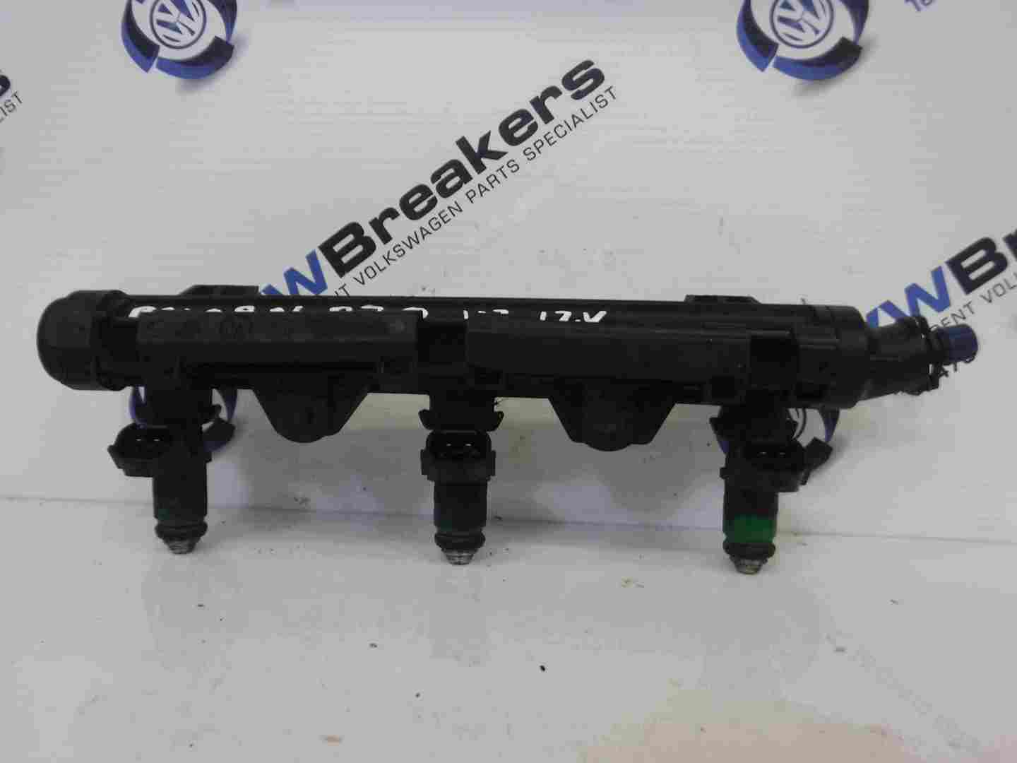 Volkswagen Polo 2003-2006 9N 1.2 12v Fuel Injectors Rail AZQ 03E133320 -  Store - Used Volkswagen Parts UK - Volkswagen Breakers