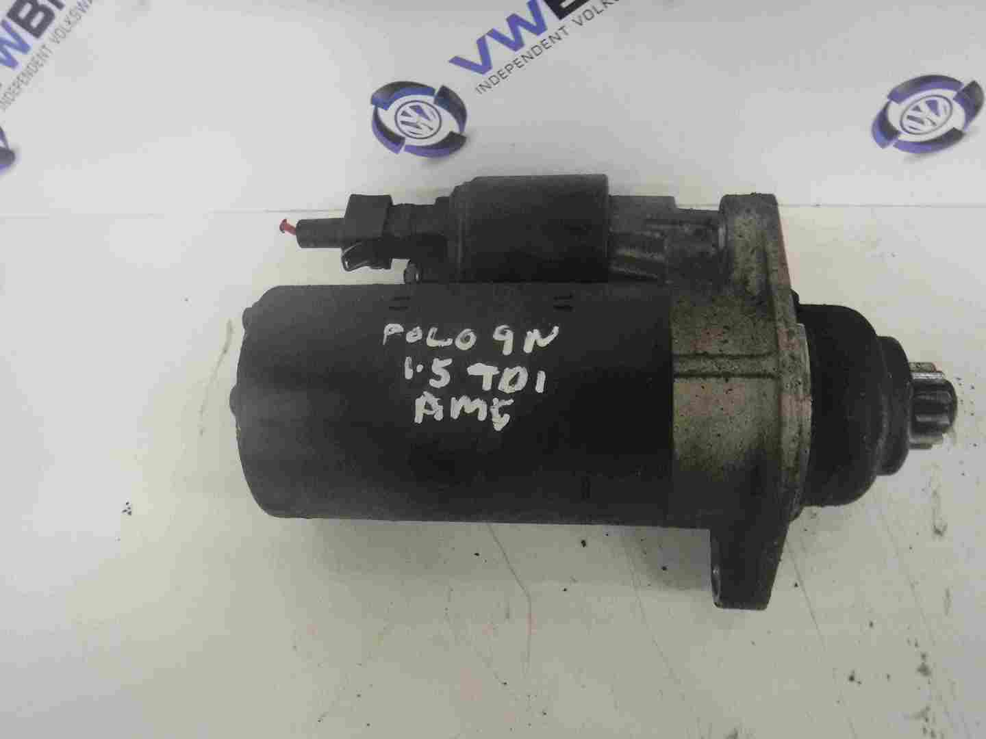 Volkswagen Polo 2003-2006 9N 1.4 tDi Starter Motor Starting BNM 02T911024