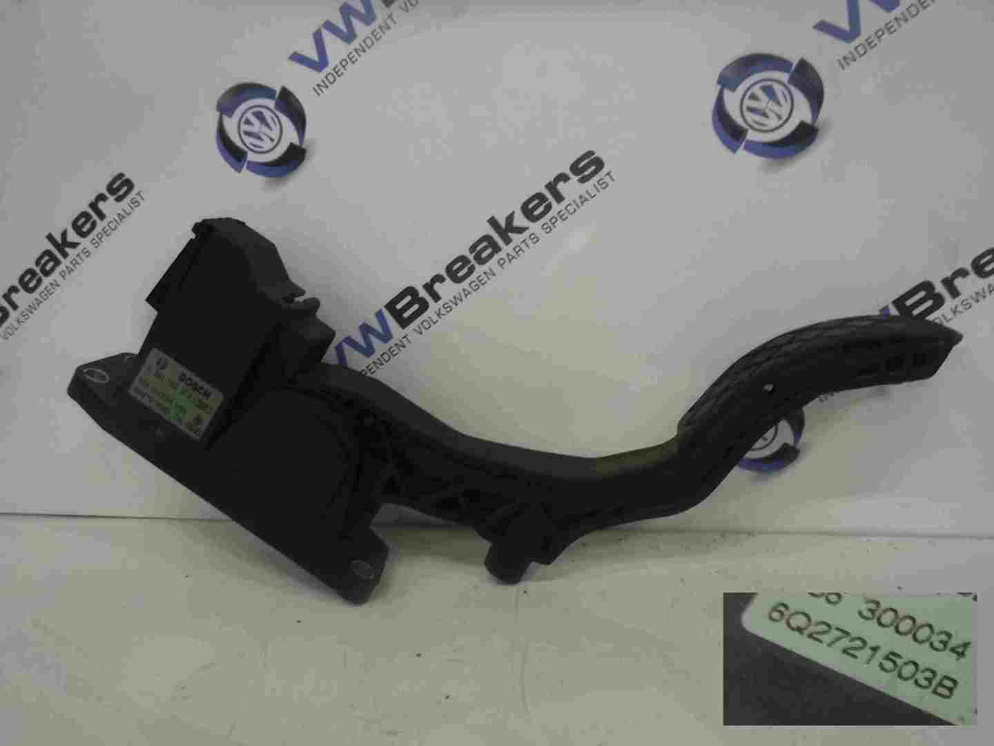 Volkswagen Polo 2003-2006 9N Accelerator Pedal 6Q2721503B