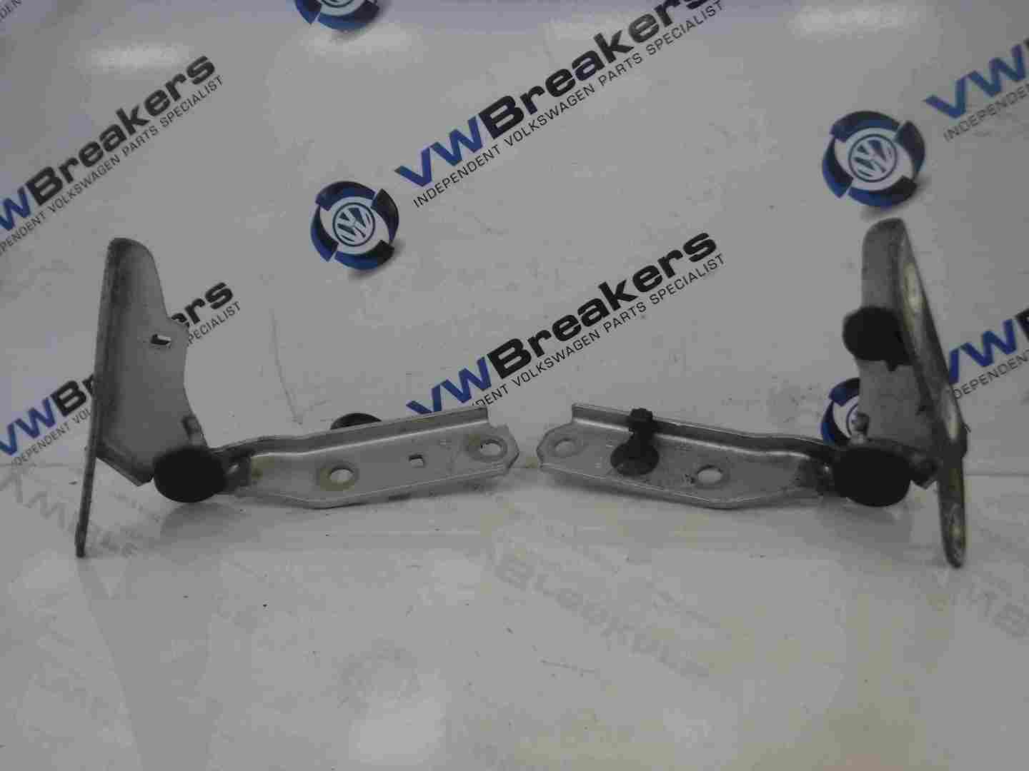 Volkswagen Polo 2003-2006 9N Bonnet Hinges Pair Silver LA7W