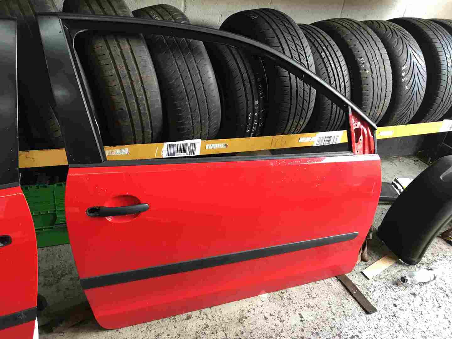 Volkswagen Polo 2003-2006 9N Drivers OSF Front Door RED LP3G 3DR