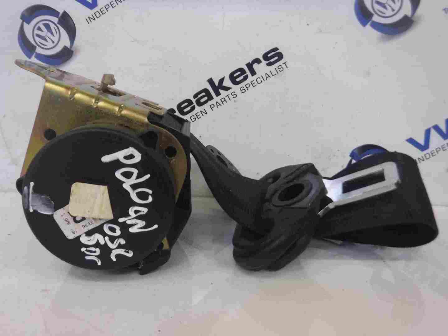 Volkswagen Polo 2003-2006 9N Drivers OSR Rear Seat Belt 5DR 6QO857806HCQ