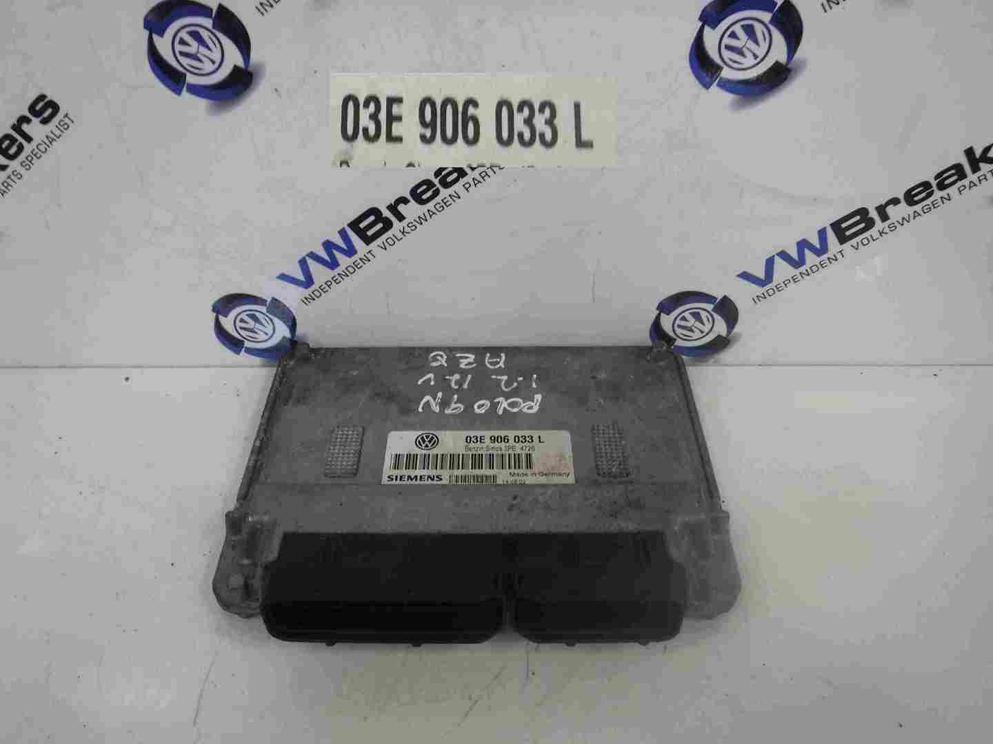 Volkswagen Polo 2003-2006 9N Engine Control Unit ECU Computer 03E906033L