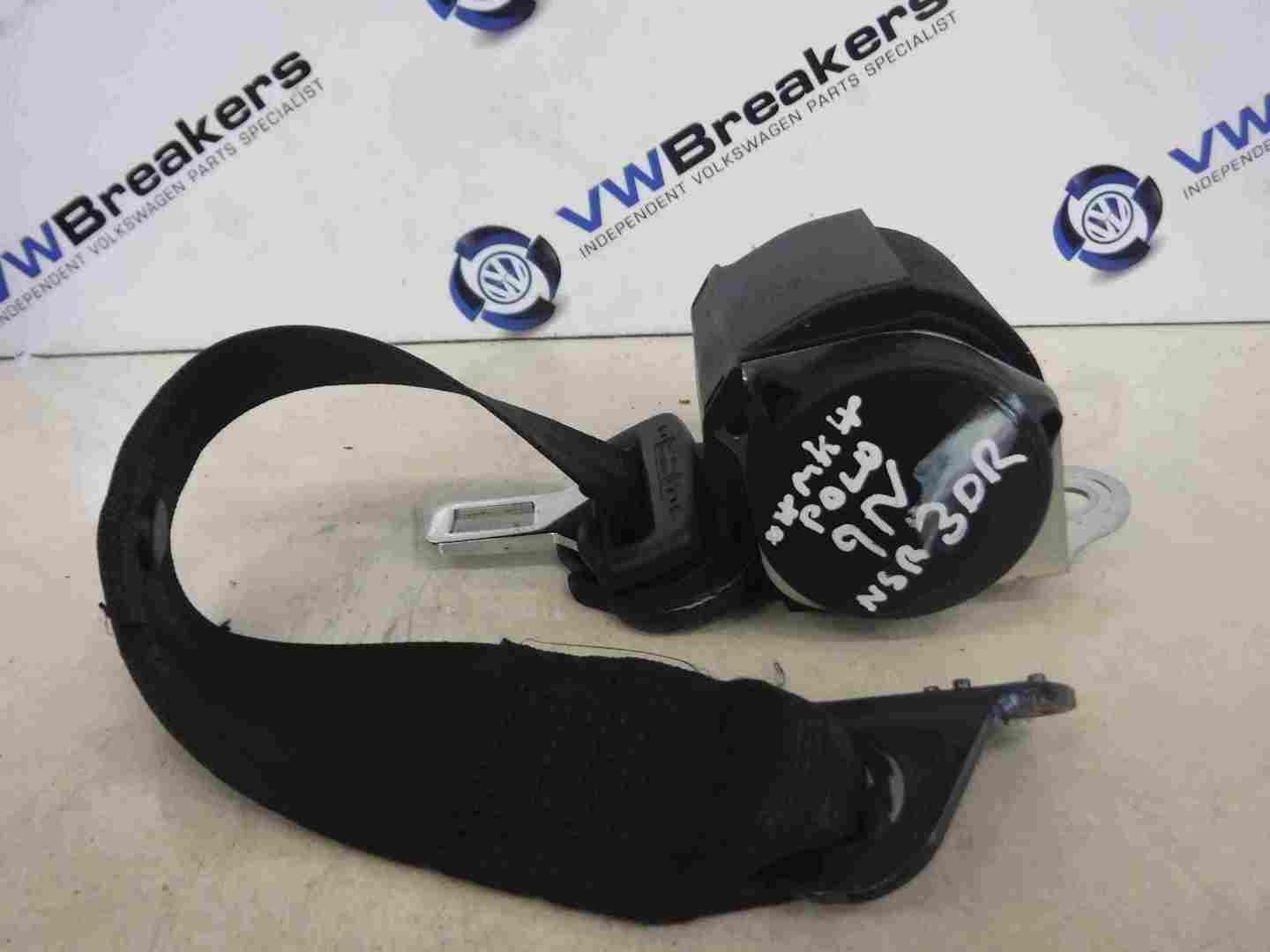 Volkswagen Polo 2003-2006 9N Passenger NSR Rear Seatbelt 3dr