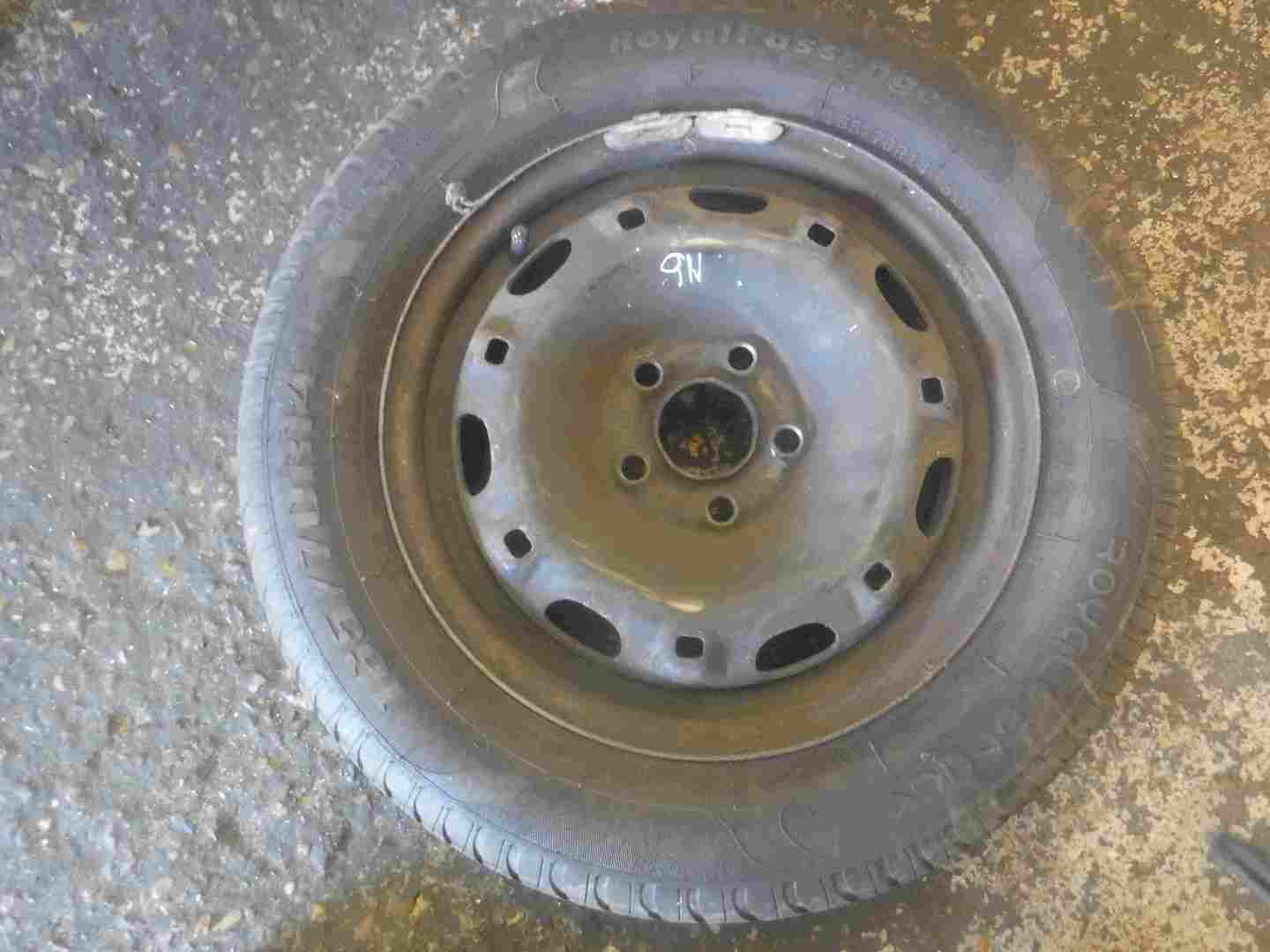 Volkswagen Polo 2003-2006 9N Steel Wheel Rim + Tyre 165 70 14 5mm Tread