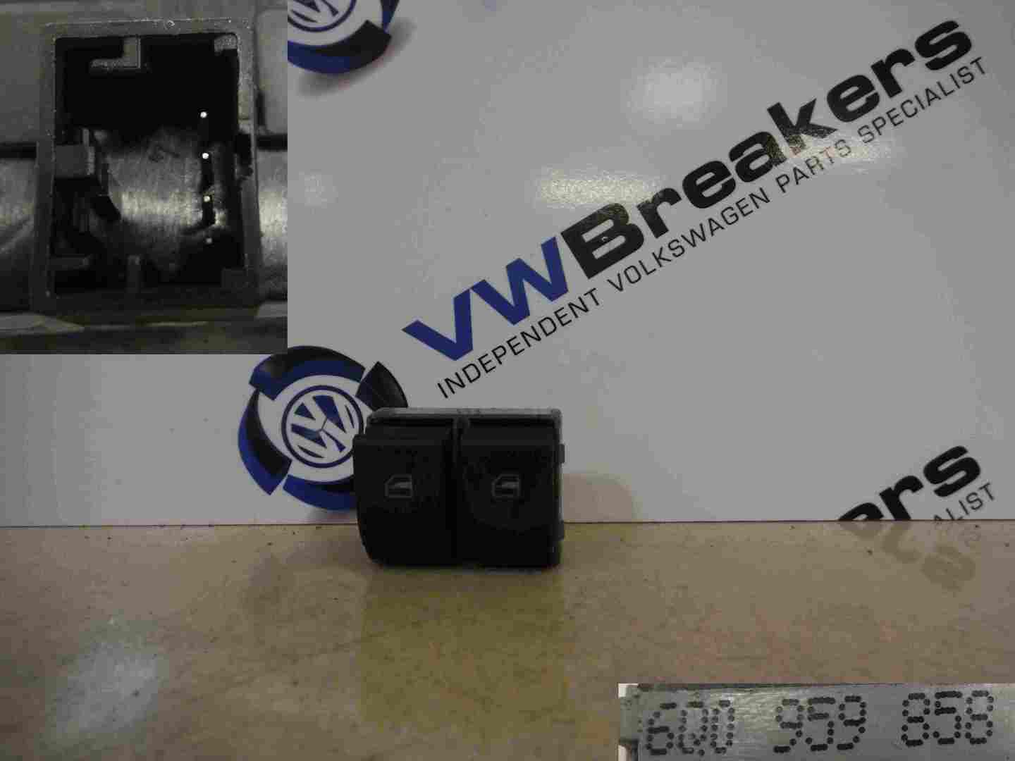 Volkswagen Polo 2003-2008 9N Drivers OSF Front Electric Window Switch Button