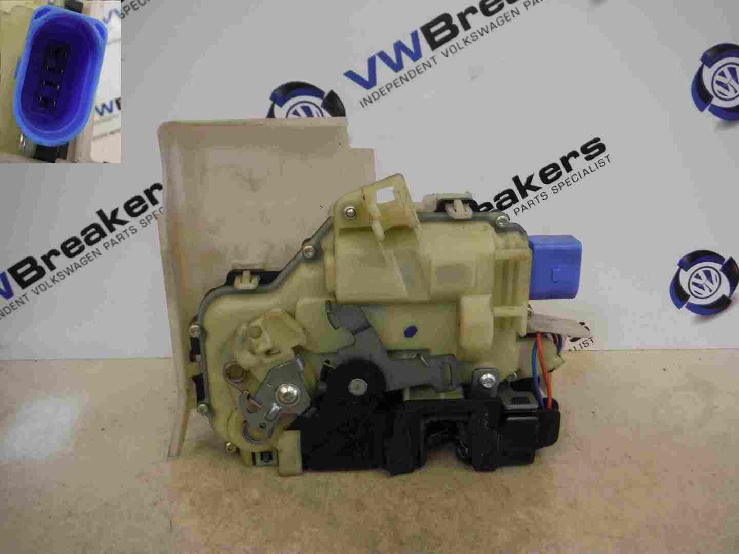 Volkswagen Polo 2003-2008 9N3 Passenger NSF Front Door Lock Mechanism Latch 3dr