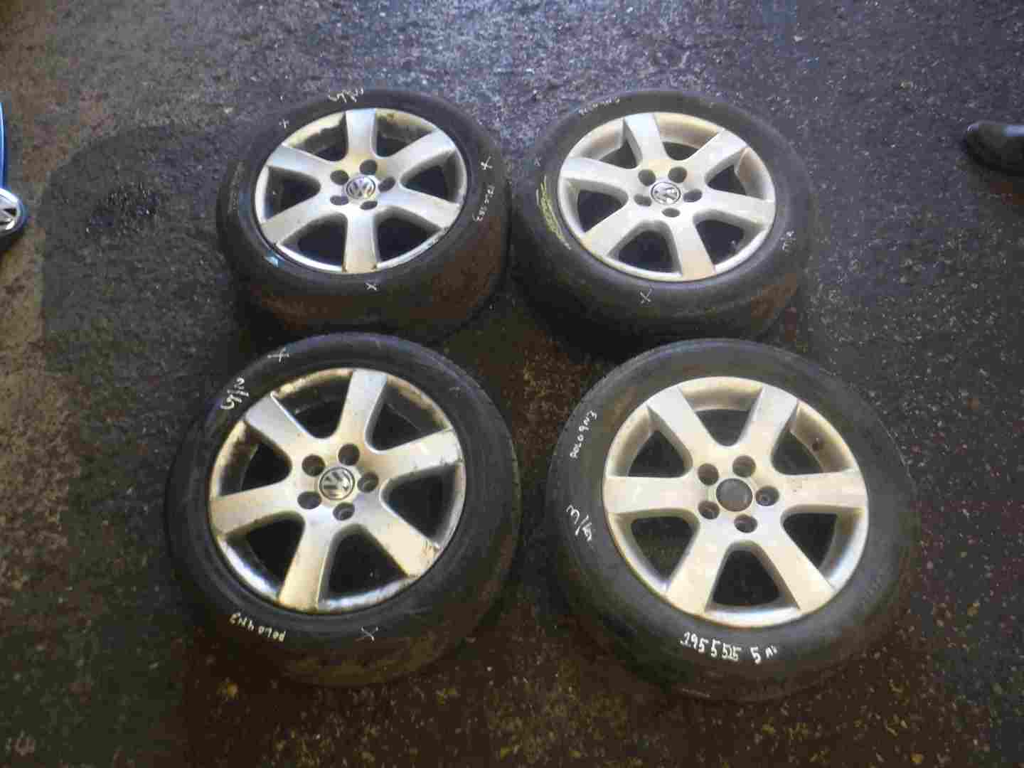 Volkswagen Polo 2006-2008 9N3 Charade Alloy Wheels Set X4 15inch 5 Stud 3/5