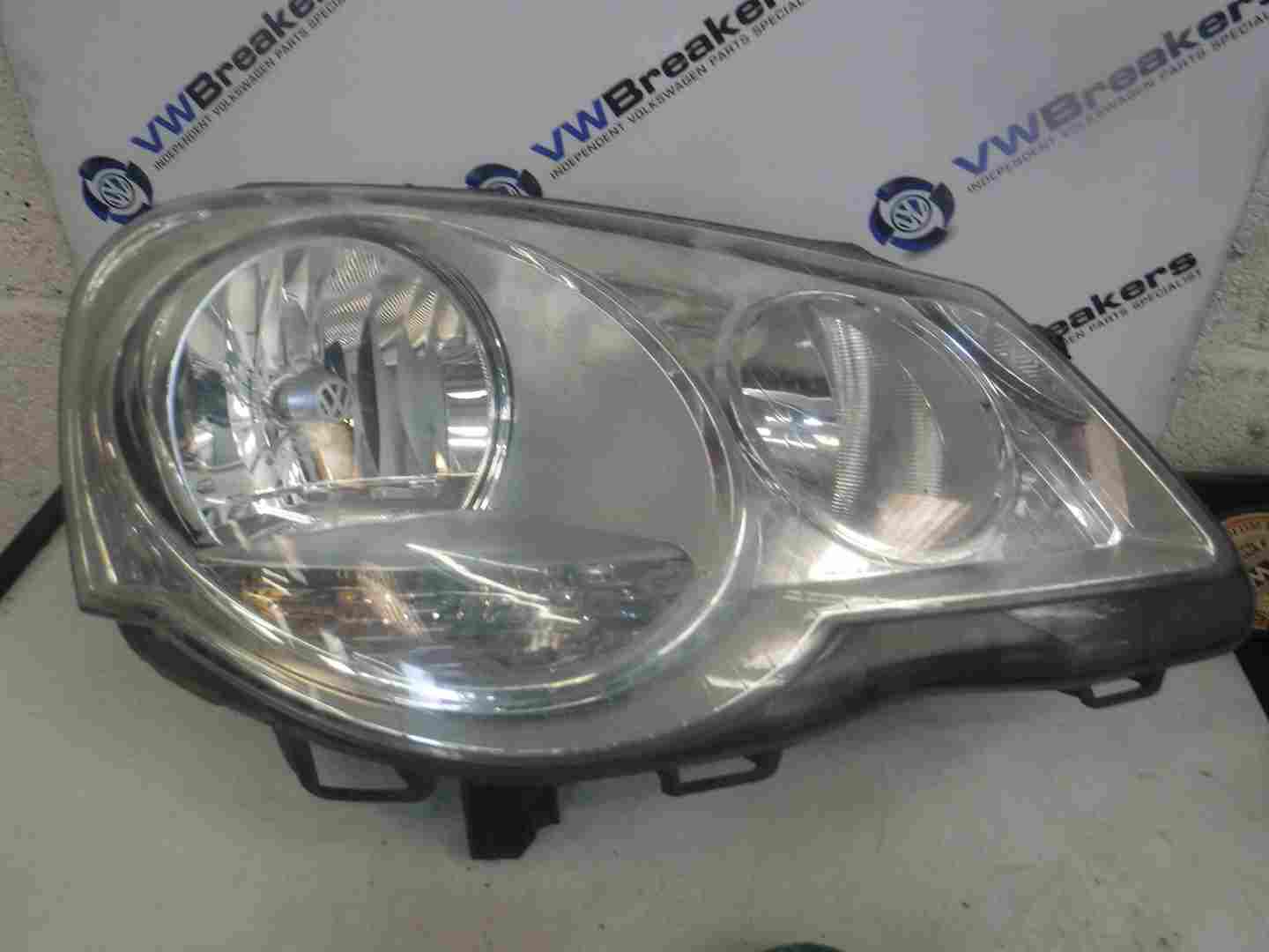 Volkswagen Polo 2006-2008 9N3 Drivers OSF Front Headlight 6Q2941008N 6Q2941008L