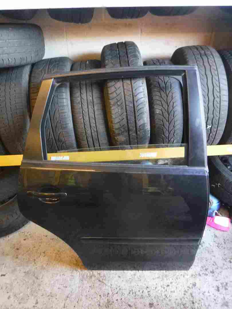 Volkswagen Polo 2006-2008 9N3 Drivers OSR Rear Door Black LC9Z