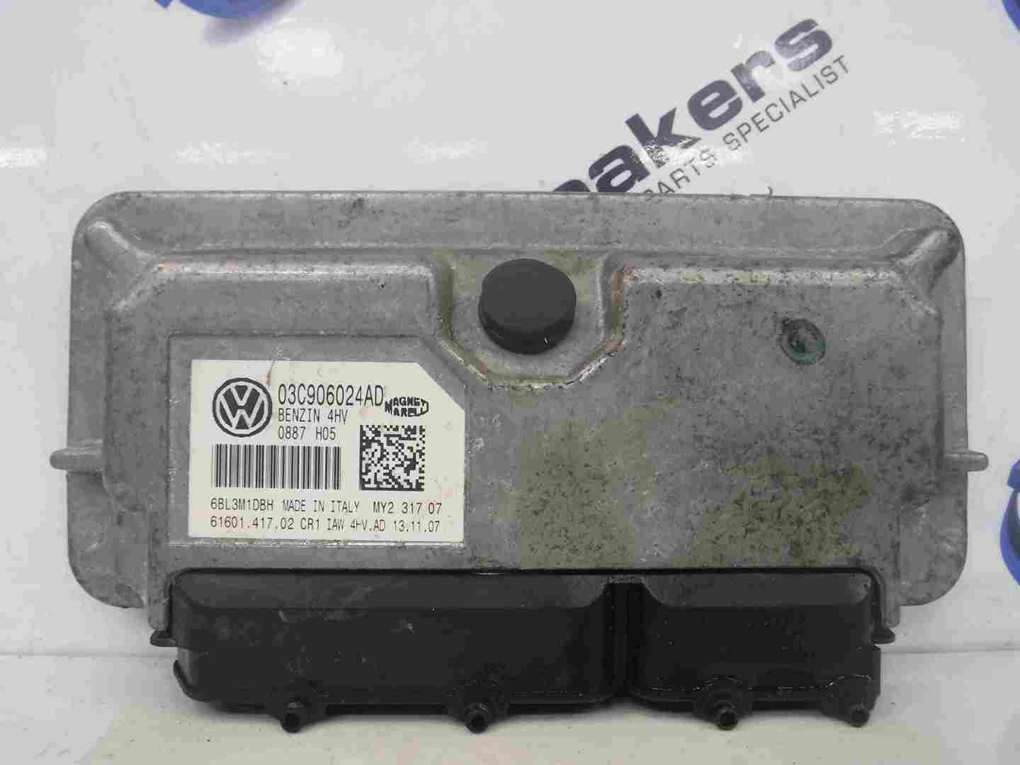 Volkswagen Polo 2006-2008 9N3 Engine Control Unit 03C906024AD