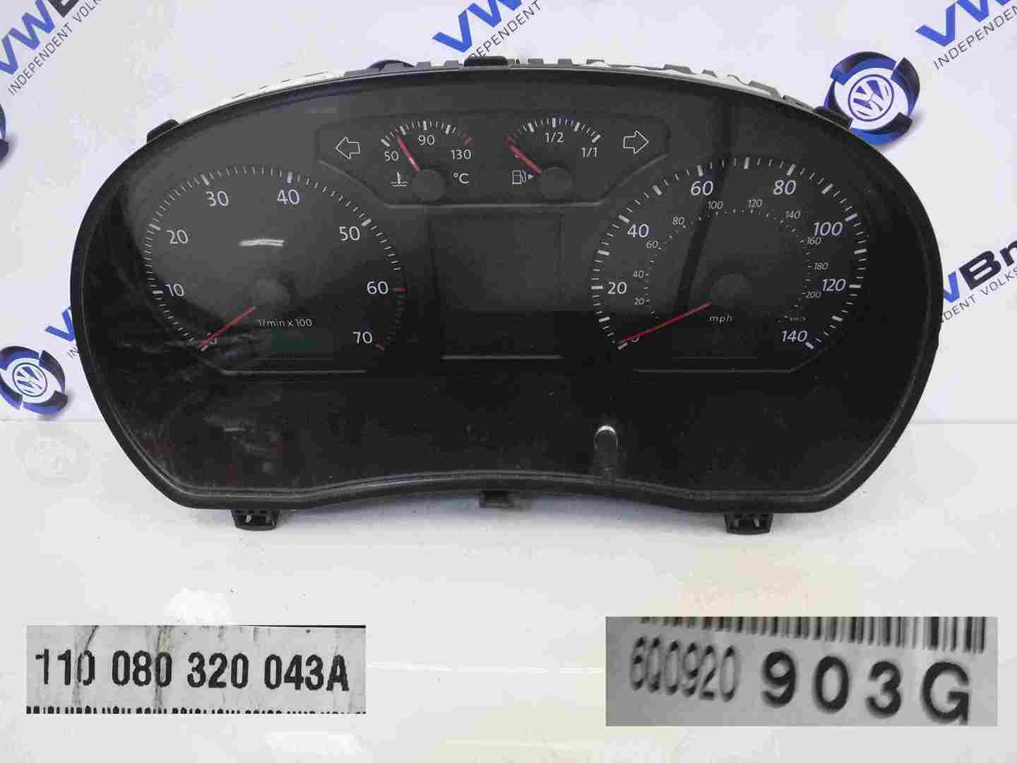 Volkswagen Polo 2006-2008 9N3 Instrument Panel Dials Clocks 48K 6Q0920903G