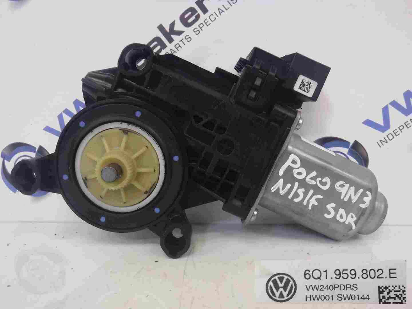 Volkswagen Polo 2006-2008 9N3 Passenger NSF Front Window Motor 6Q1959802E