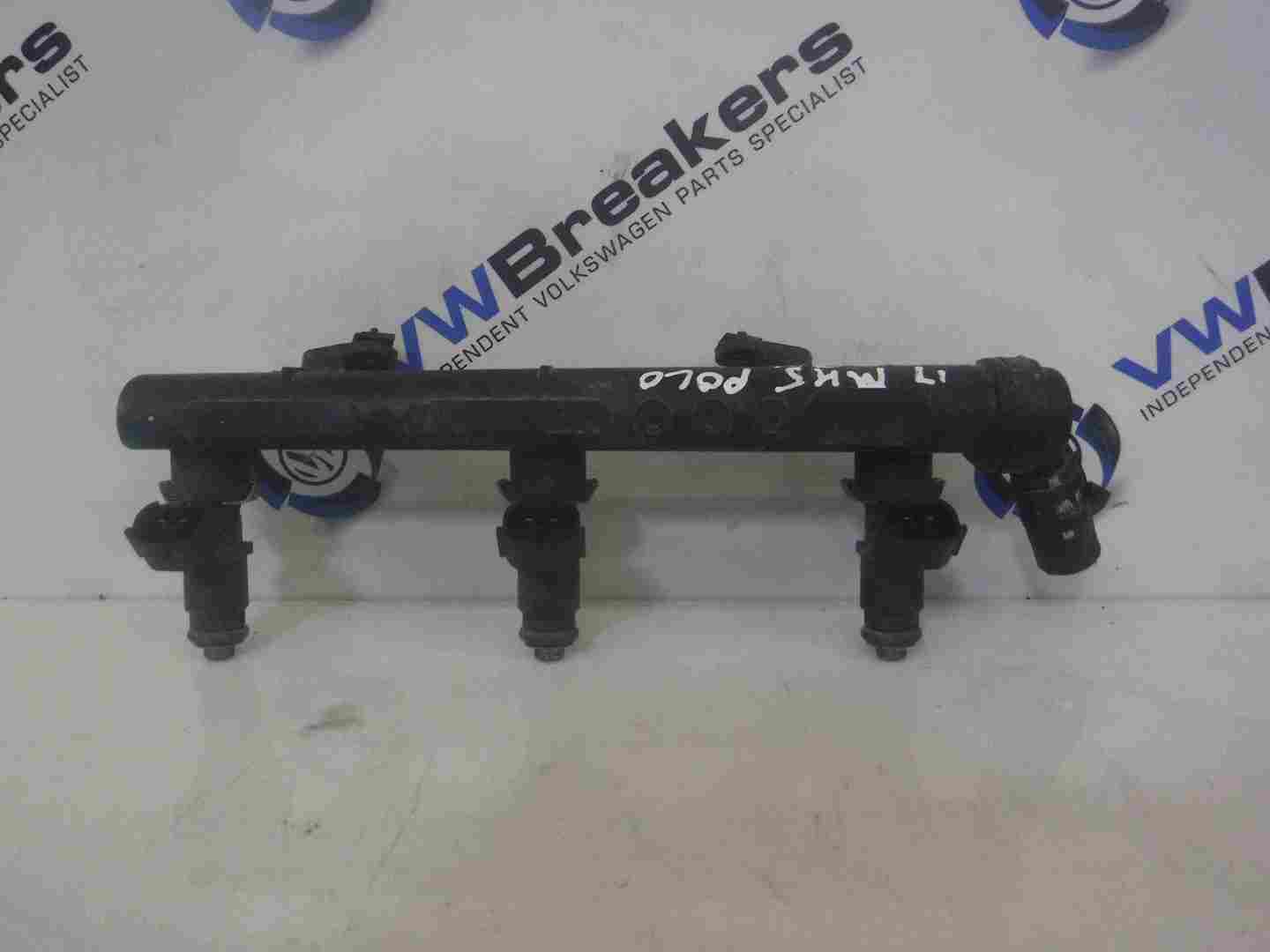 Volkswagen Polo 6C 2014-2017 1.0 12v Fuel Injectors + Rail CHYB 04C133313