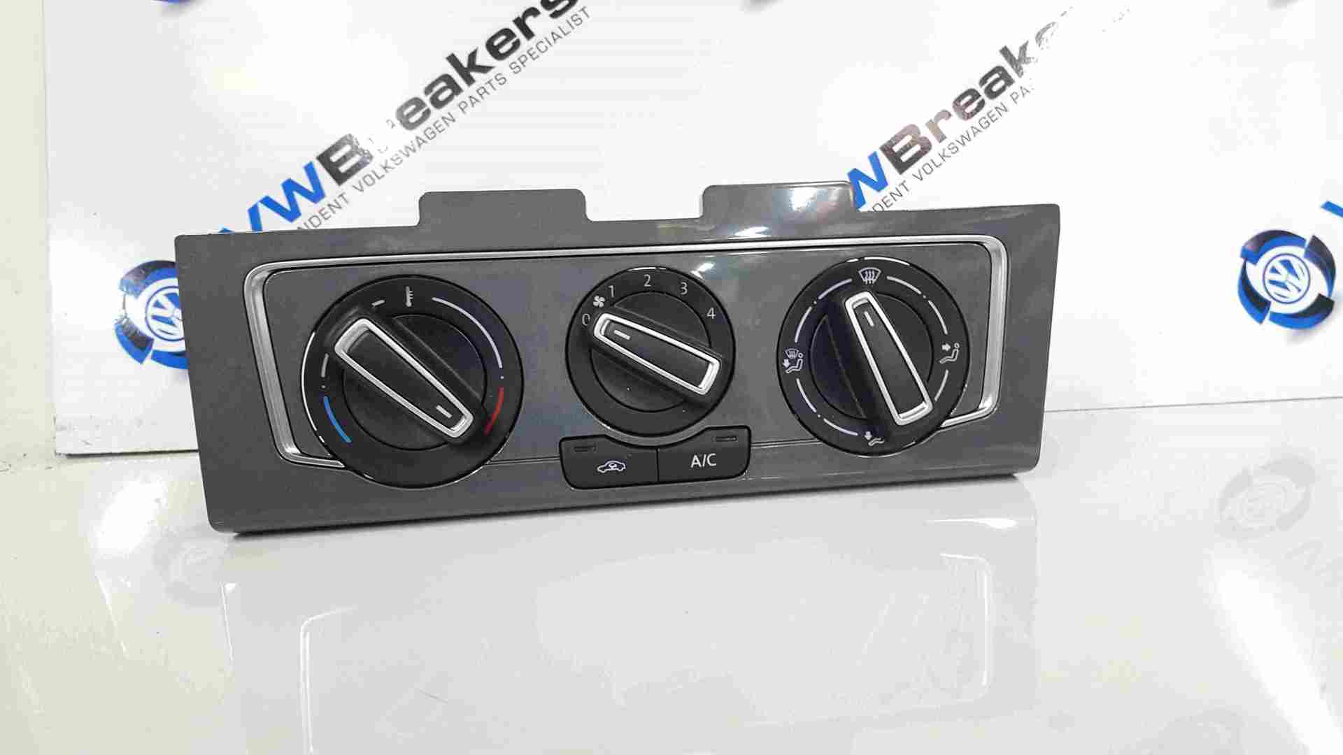 Volkswagen Polo 6C 2014-2017 Heater Controls Switches Panel Grey Surround
