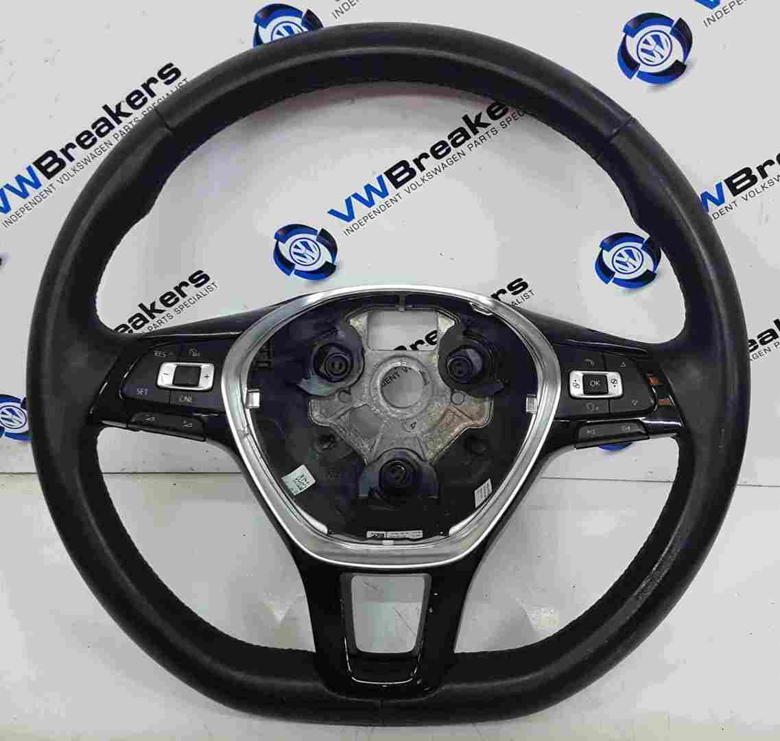 Volkswagen Polo 6C 2014-2017 Steering Wheel Multifunction Cruise Gloss Black