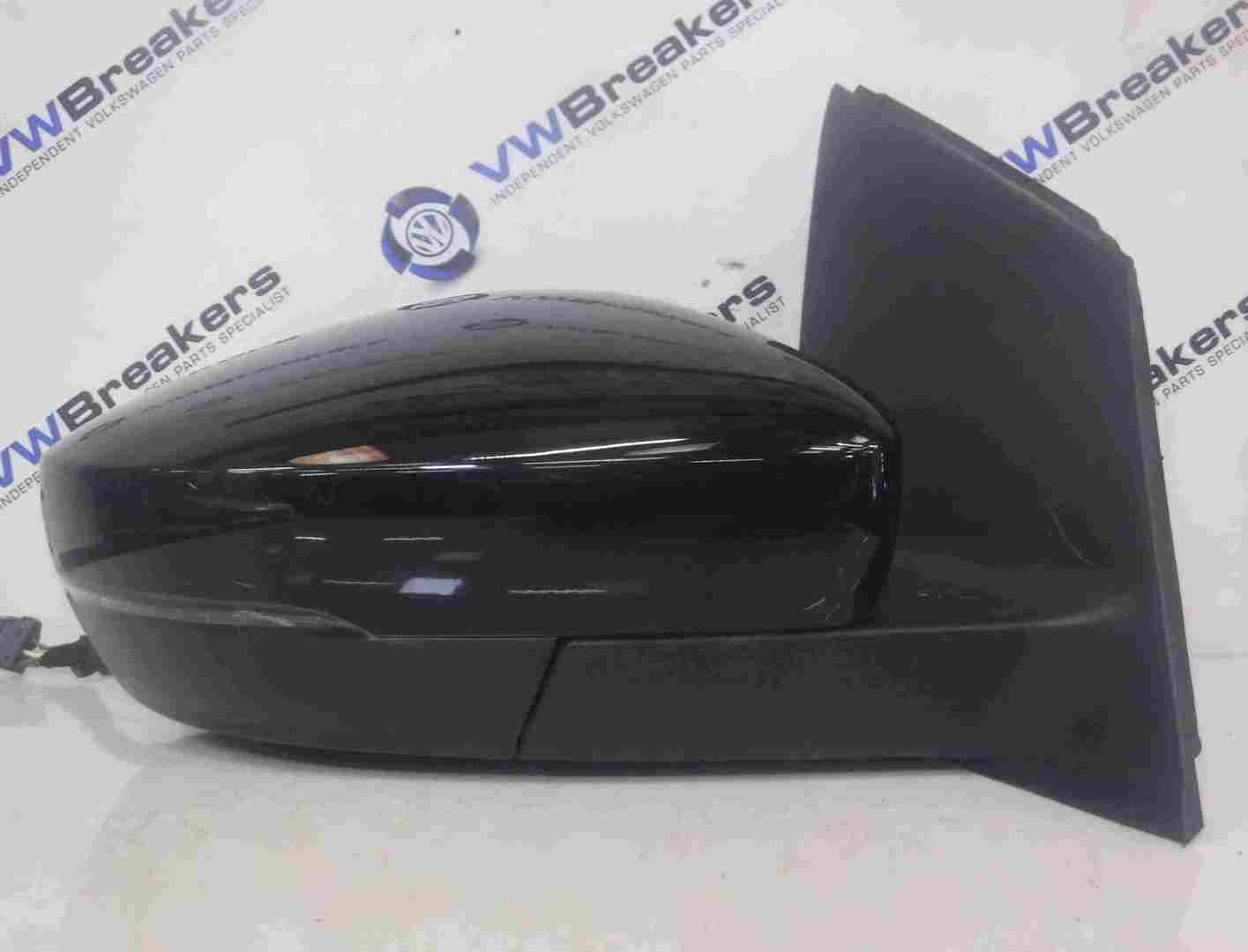 Volkswagen Polo 6C GT 2014-2017 Drivers OS Wing Mirror Black 6R0857502C