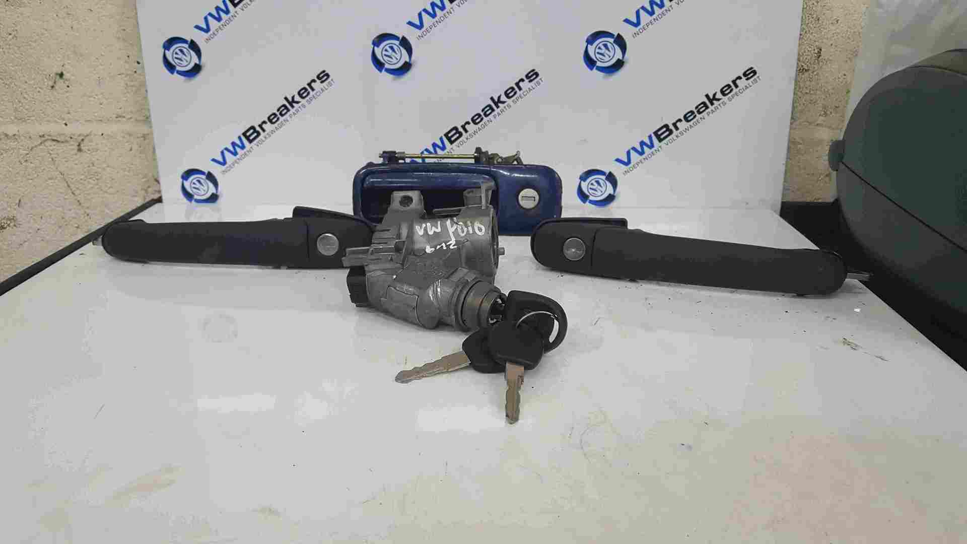 Volkswagen Polo 6N2 1999-2003 Boot Ignition Barrel Key Lock Set Doors 357905851F