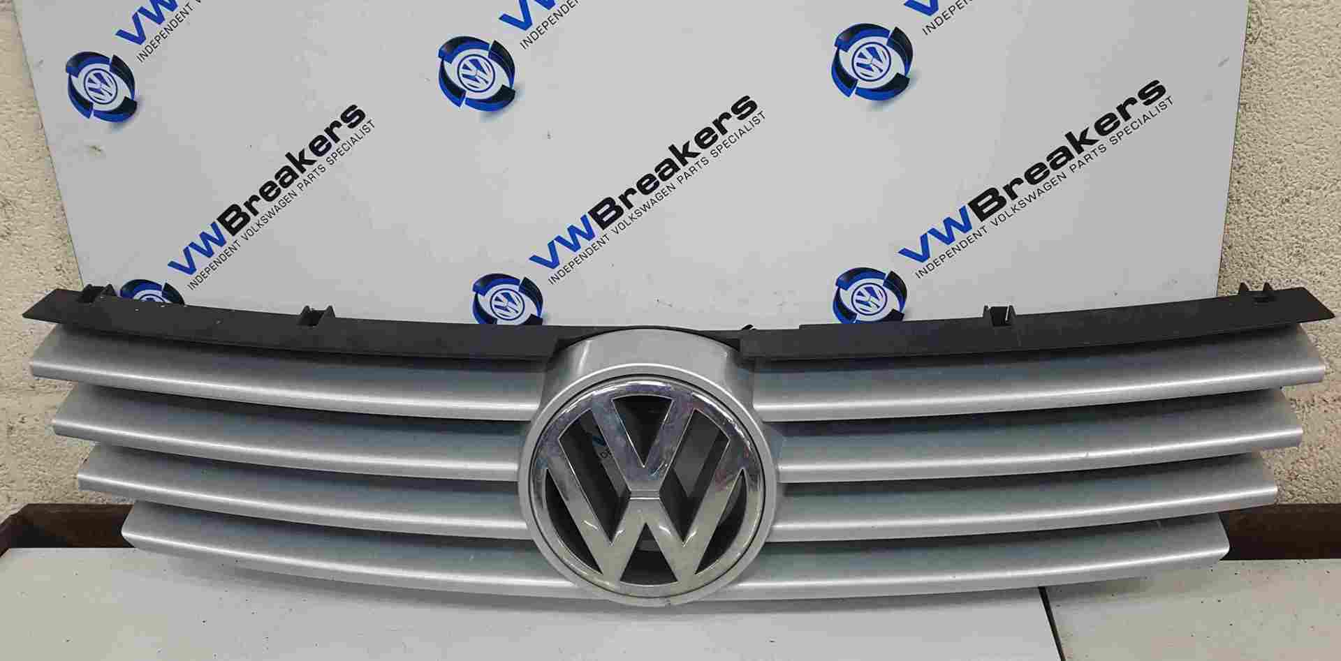 Volkswagen Polo 6N2 1999-2003 Front Bumper Grill Insert Badge Silver 6N0853651J