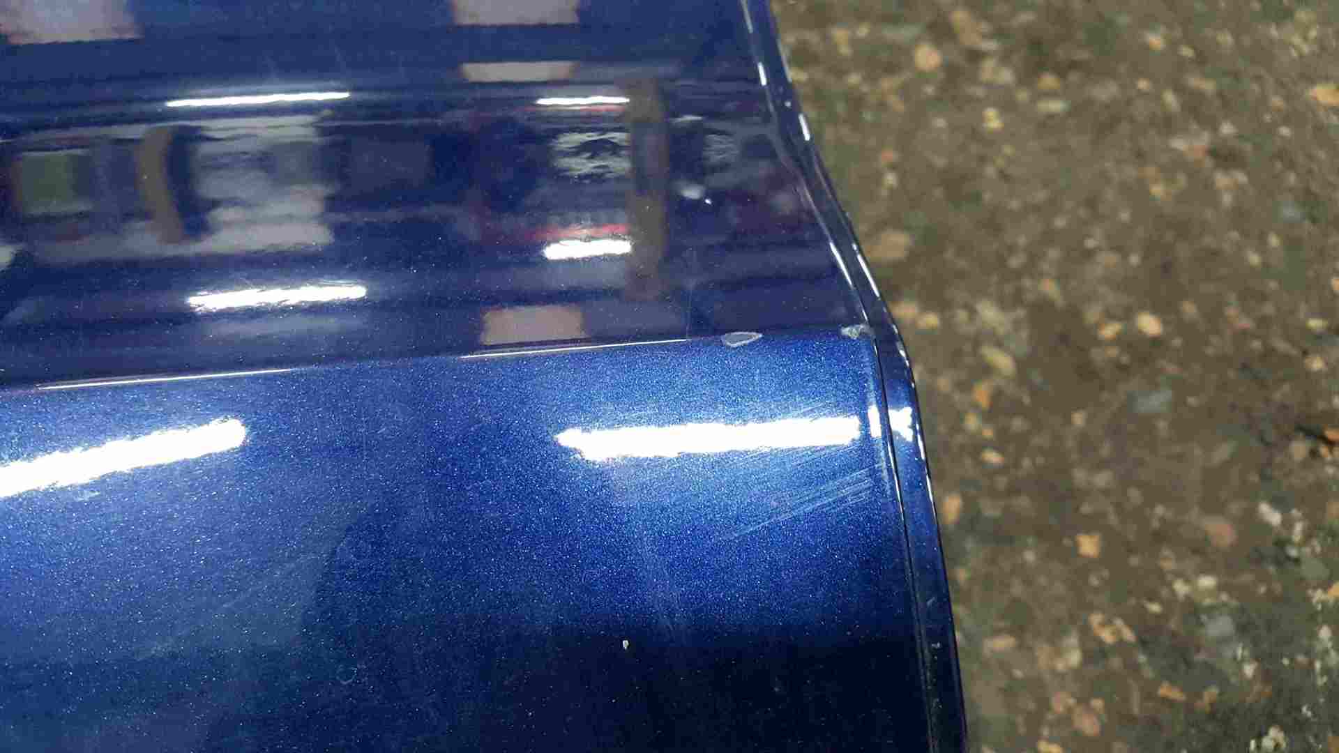 Volkswagen Polo 6R 2009-2014 Drivers OSR Rear Door Blue LD5Q 5dr