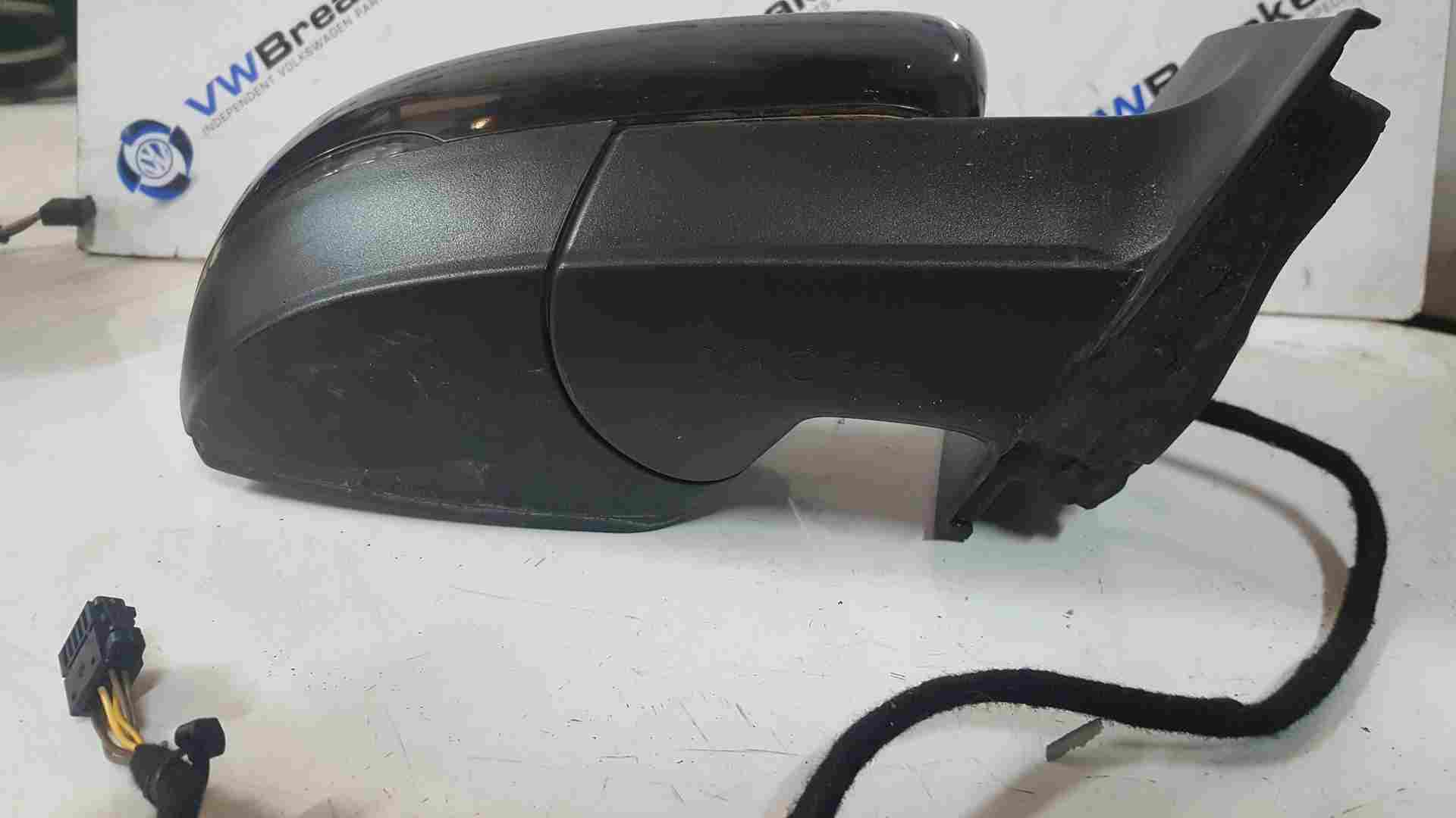 Volkswagen Polo 6R 2009-2014 Os Drivers Wing Mirror Black 6R2857501ag Lc9x 