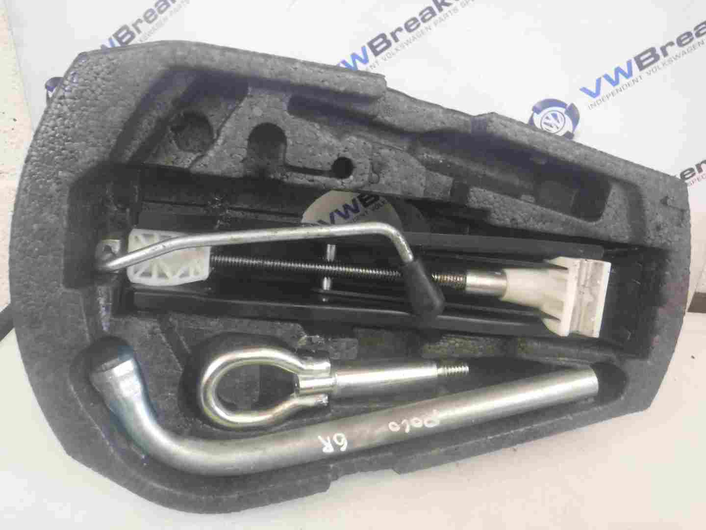 Volkswagen Polo 6R 2009-2014 Spare Wheel Jack Set Brace Towing Eye