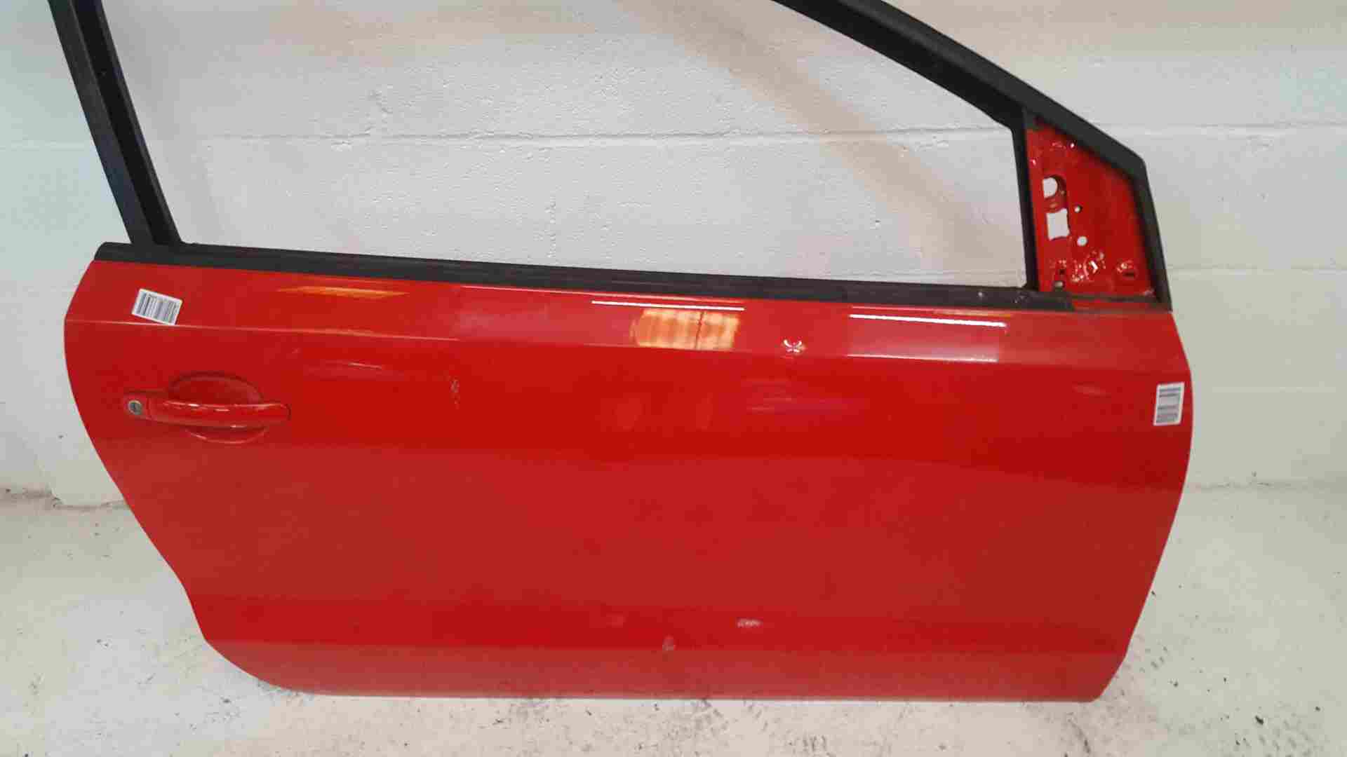 Volkswagen Polo 6R 2009-2015 Drivers OSF Front Door RED Lp3g 3Door
