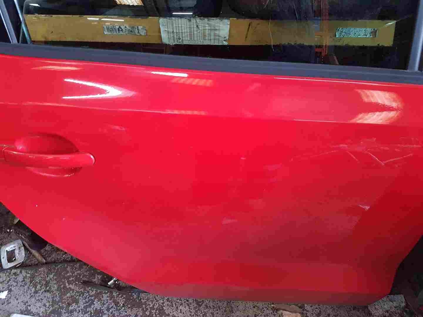 Volkswagen Polo 6R 6C 2009-2017 Drivers OSR Rear Door RED Lp3g
